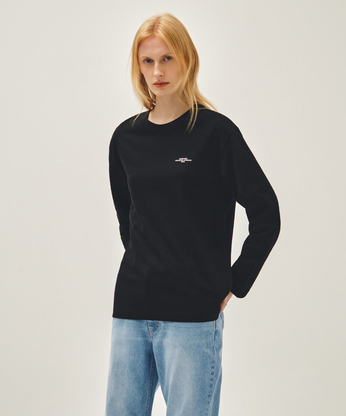 Marithe & Francois Girbaud - 2pack Lettering Logo Long Sleeve Tee (Mix) product image 3 | TRAB K-Fashion Australia