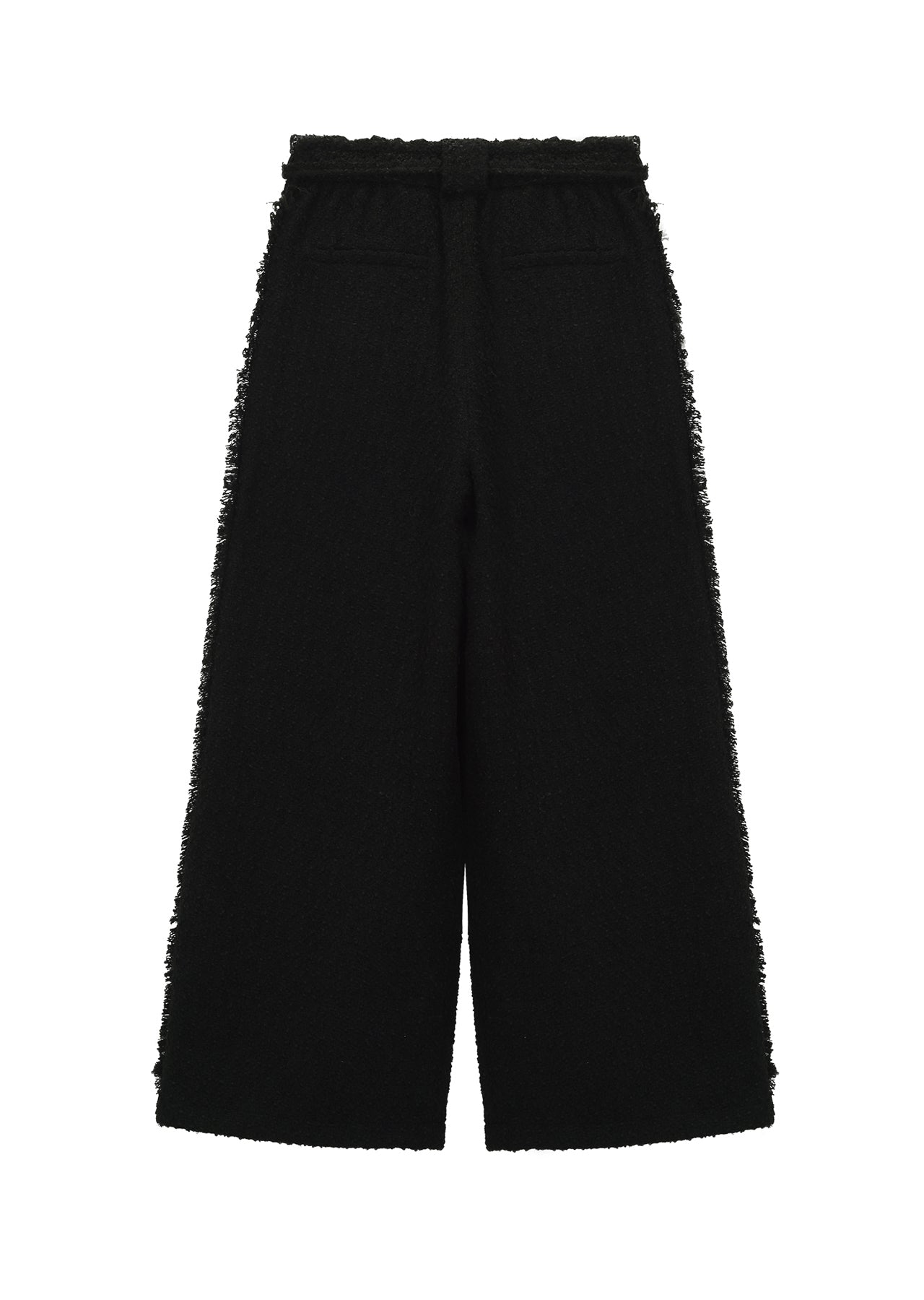 Matin Kim - Tweed String Wide Trouser (Black) product image 2 | TRAB K-Fashion Australia