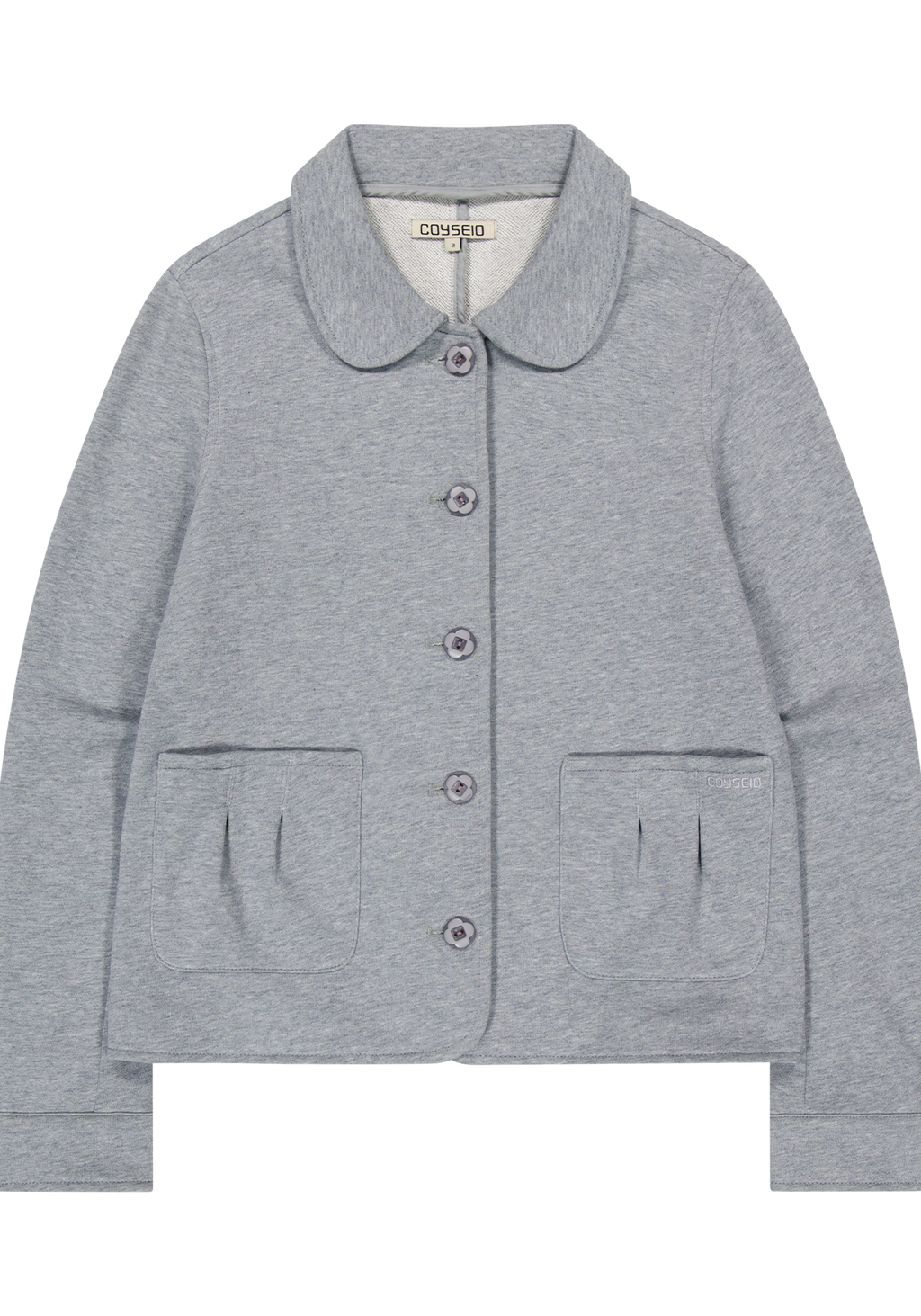 Coyseio - Cozy Sweat Jacket (Melange Grey) product image 2 | TRAB K-Fashion Australia