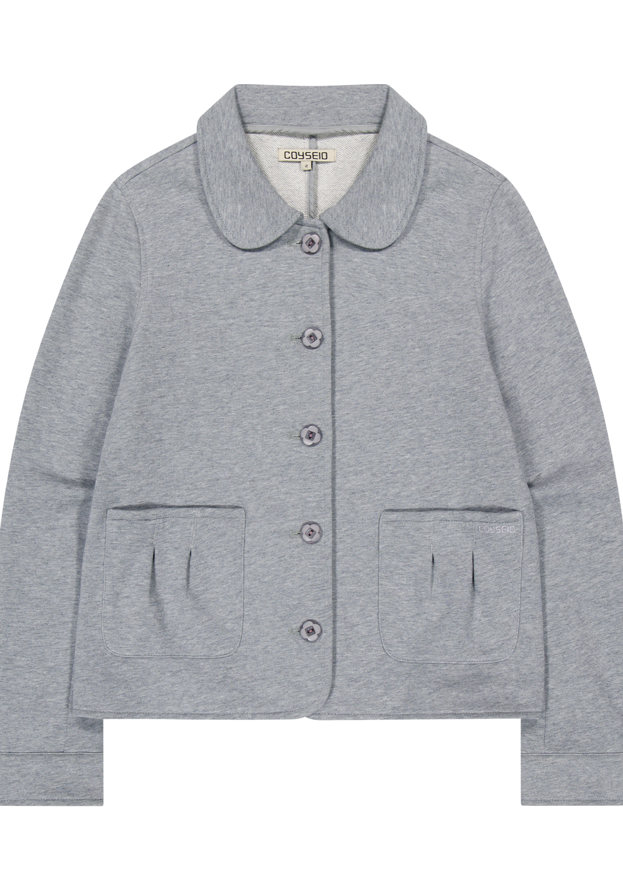 Coyseio - Cozy Sweat Jacket (Melange Grey) product image 2 | TRAB K-Fashion Australia