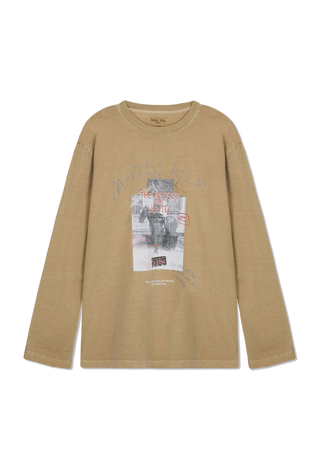 Matin Kim - Matin Lny 26 Pigment Long Sleeve Top (Beige) product image 1 | TRAB K-Fashion Australia