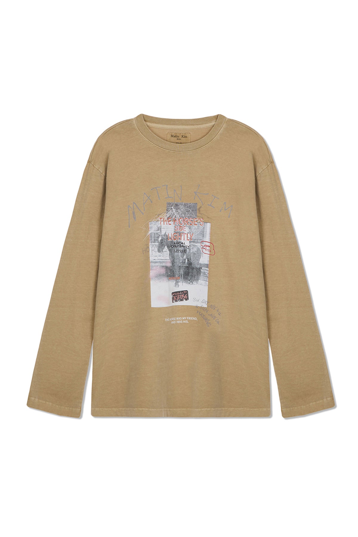 Matin Kim - Matin Lny 26 Pigment Long Sleeve Top (Beige) product image 1 | TRAB K-Fashion Australia