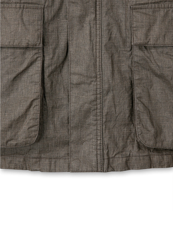 Art if acts - Linen Rain Parka (Wood) product image 16 | TRAB K-Fashion Australia