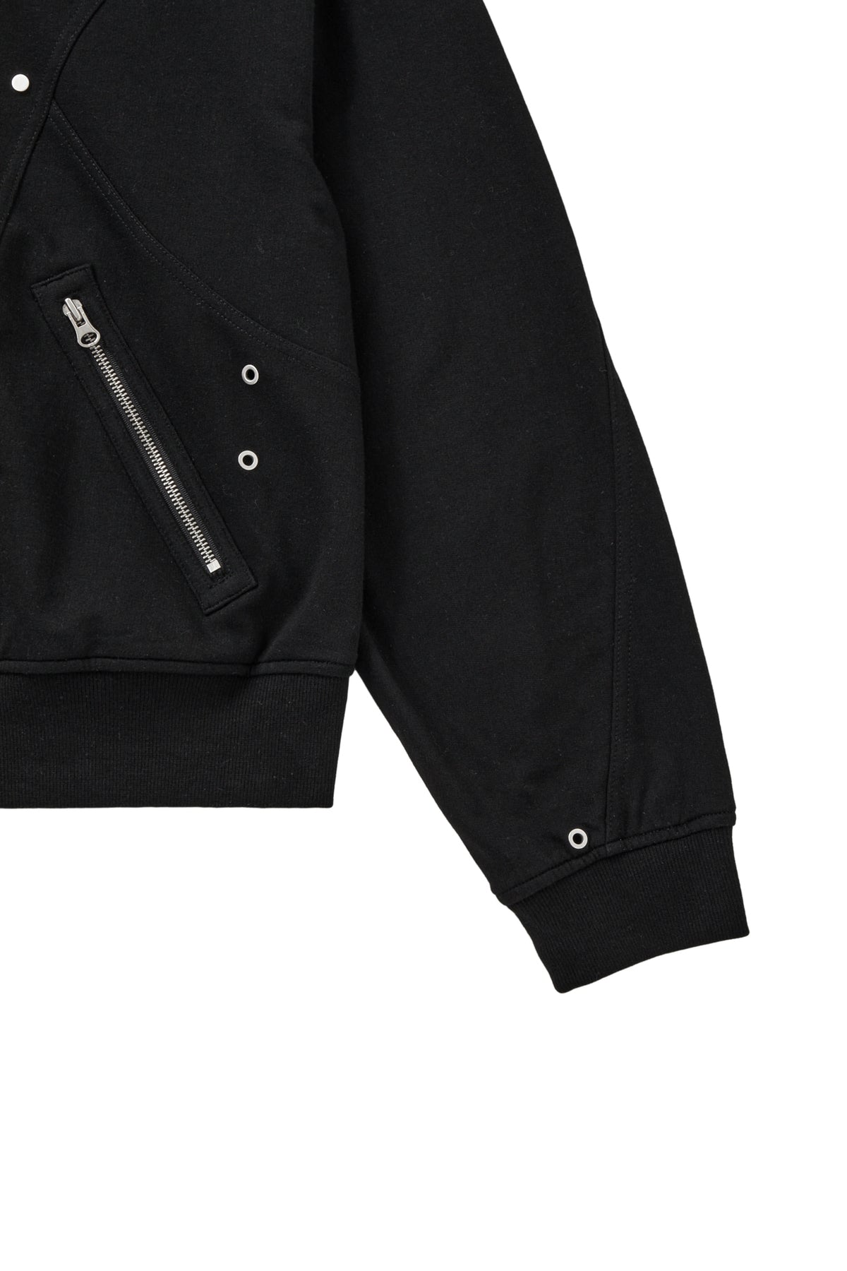 Deinet - Metal Detail Hood Zip Up (Black) product image 5 | TRAB K-Fashion Australia