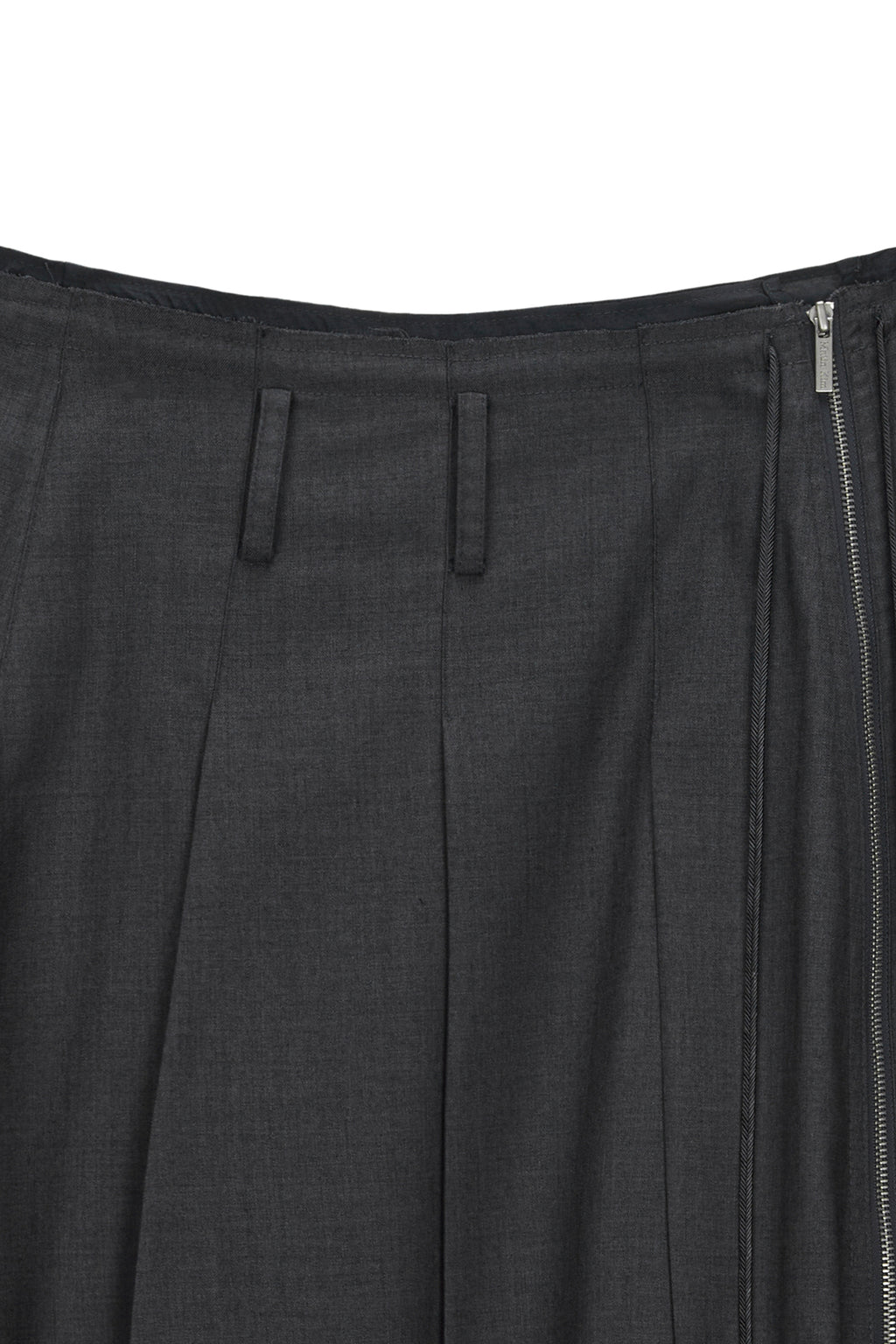 Matin Kim - String Point Layered Pleats Skirt (Grey) product image 3 | TRAB K-Fashion Australia