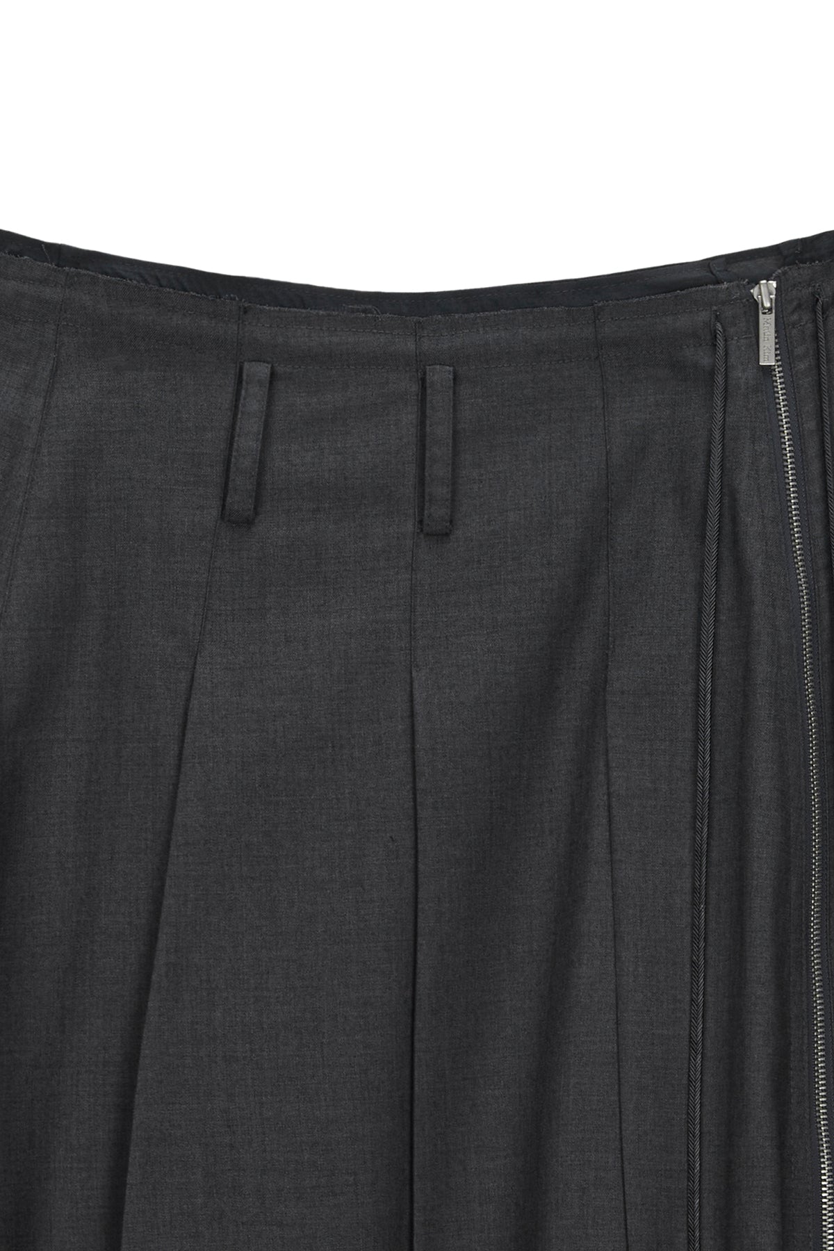 Matin Kim - String Point Layered Pleats Skirt (Grey) product image 3 | TRAB K-Fashion Australia