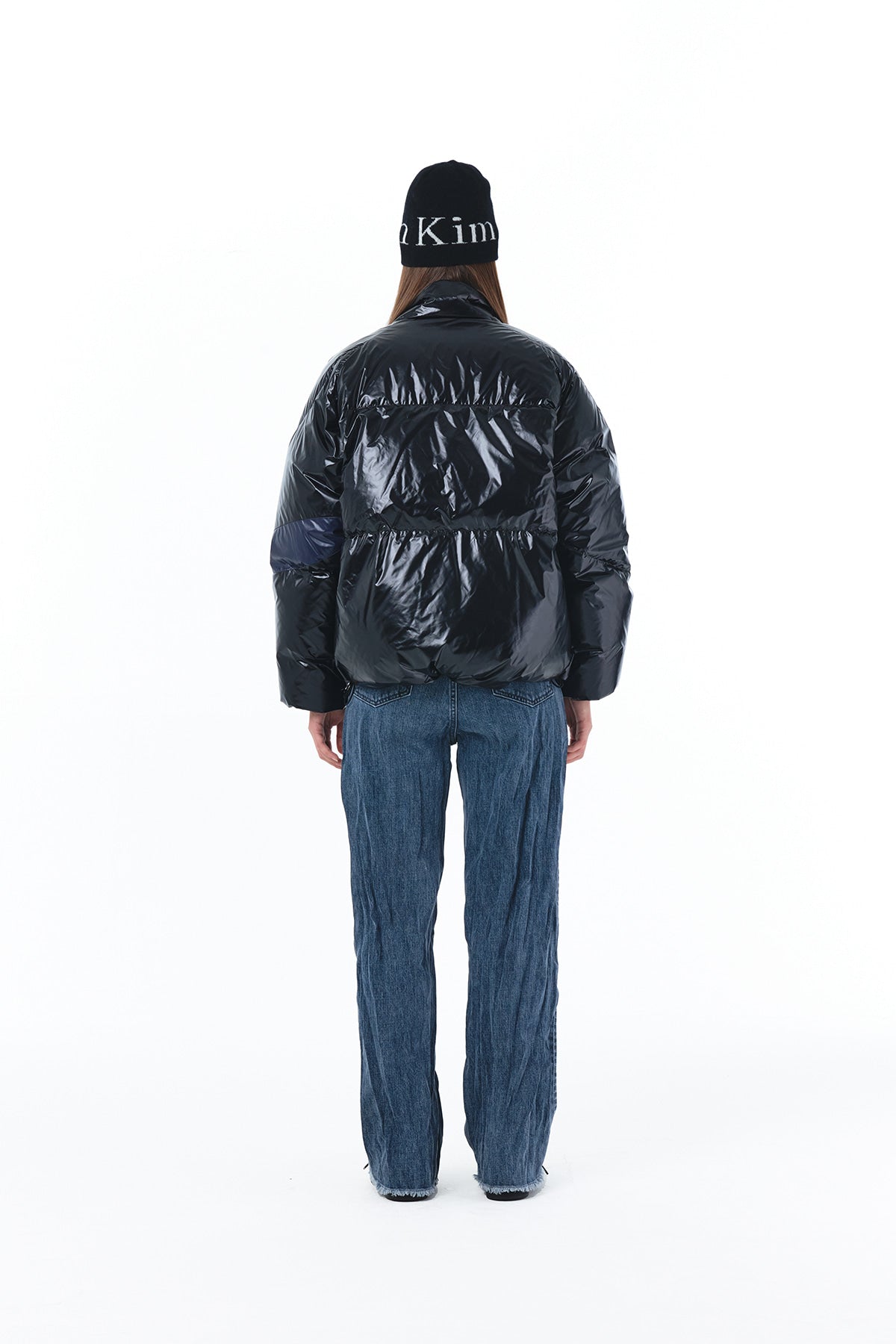 Matin Kim - Color Point Puffer Down Jumper (Black) product image 7 | TRAB K-Fashion Australia