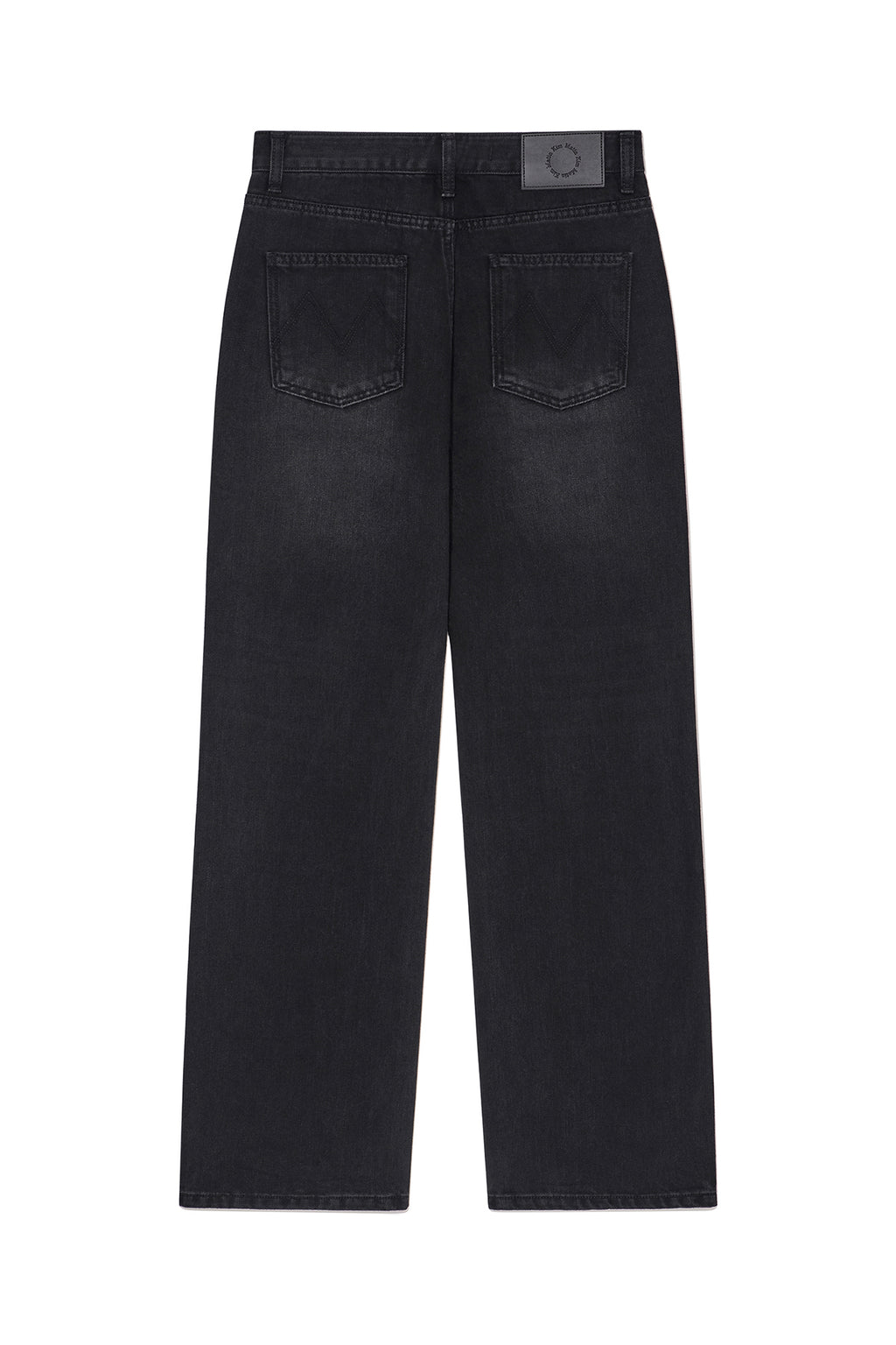 Matin Kim - Damage Patch Denim Pants (Black) product image 2 | TRAB K-Fashion Australia
