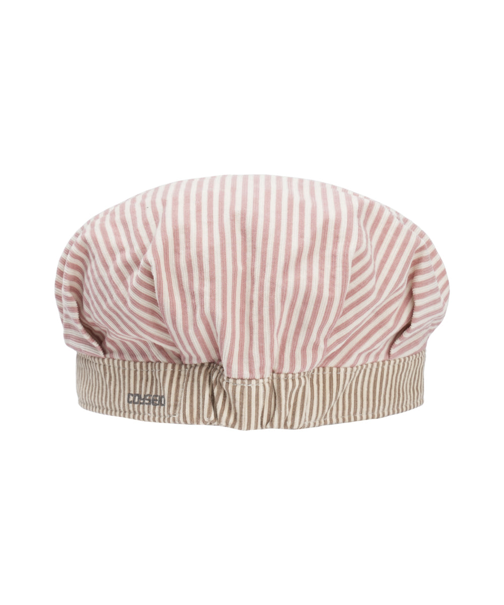 Coyseio - Striped Pintuck Puff Cap (Pink) product image 18 | TRAB K-Fashion Australia