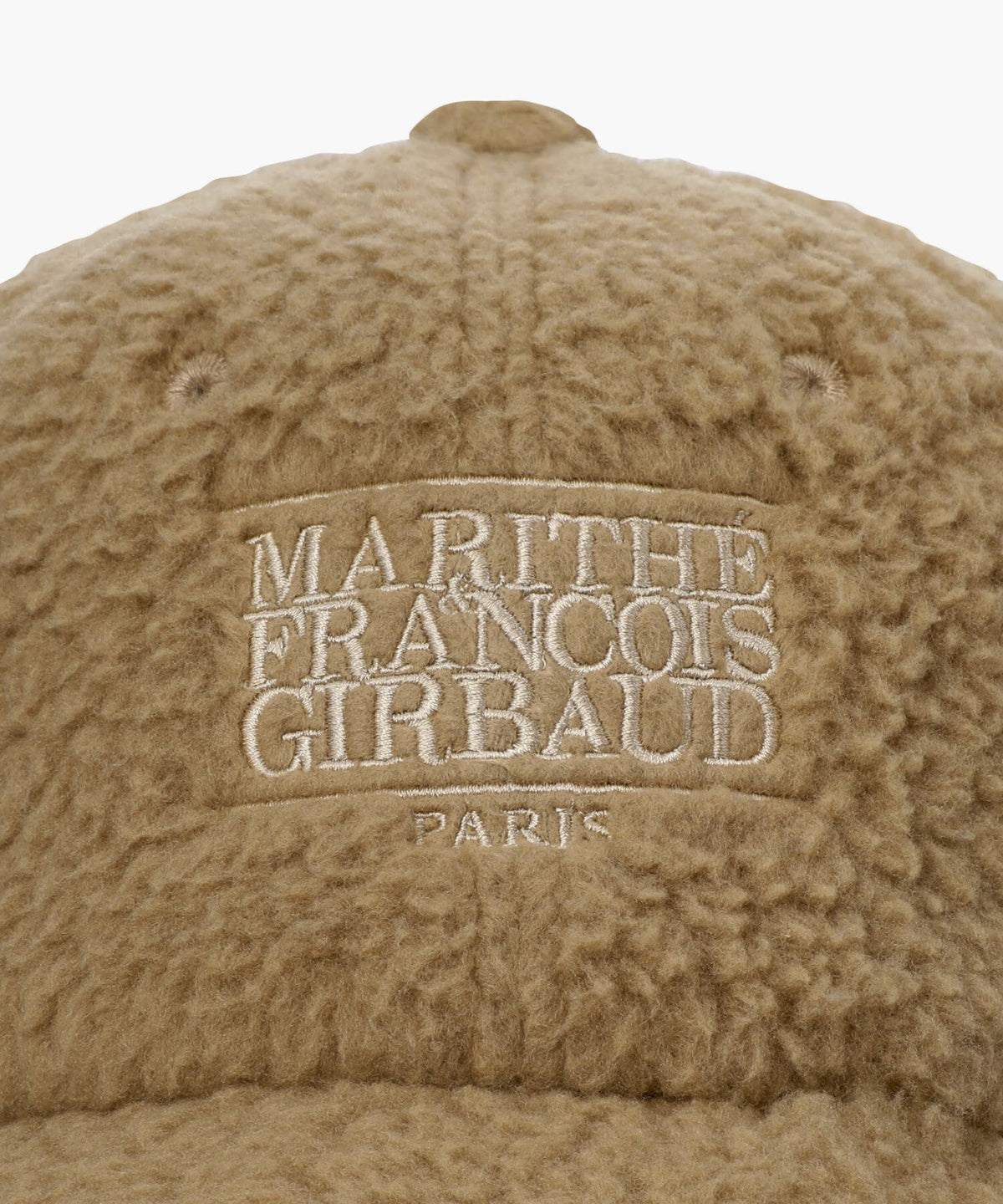 Marithe & Francois Girbaud - Classic Logo Fleece Ball Cap (Dark Beige) product image 2 | TRAB K-Fashion Australia
