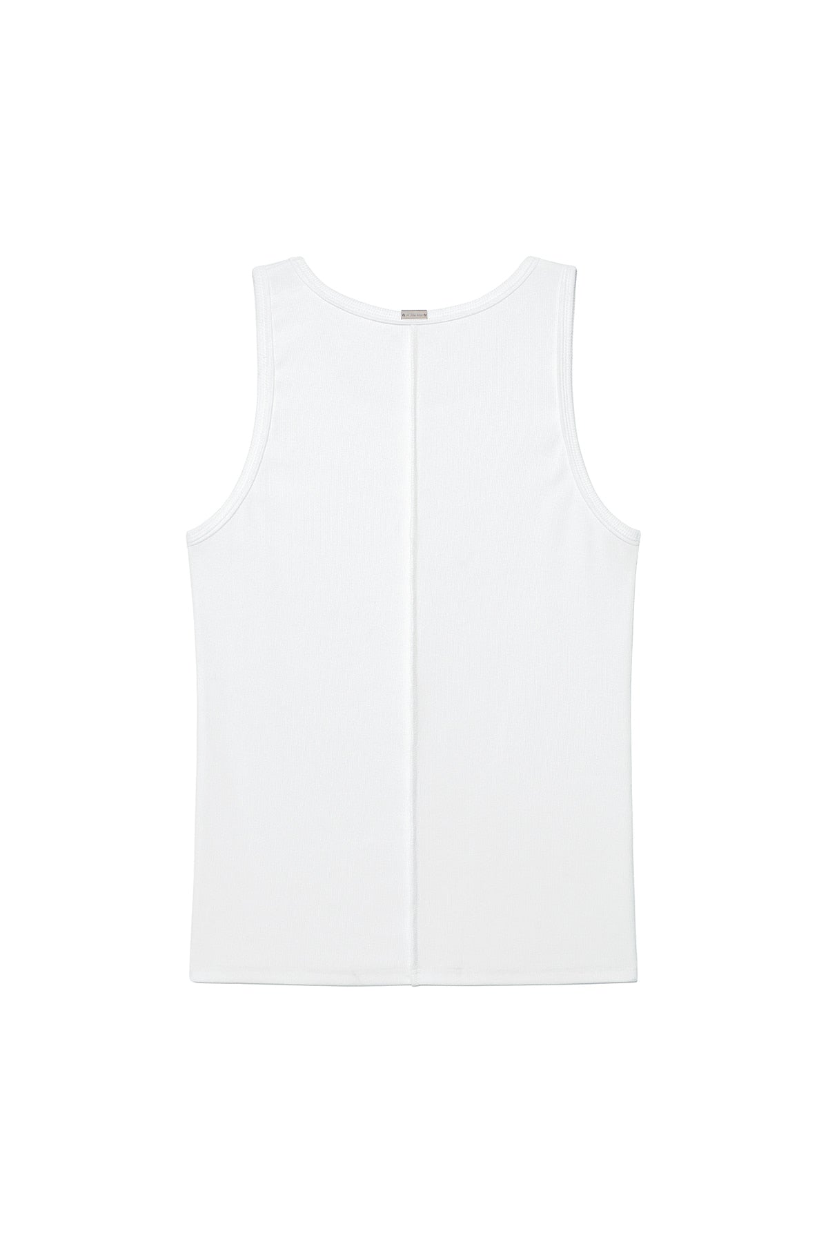 Matin Kim - Small Logo Pintuck Sleeveless Top (White) product image 6 | TRAB K-Fashion Australia