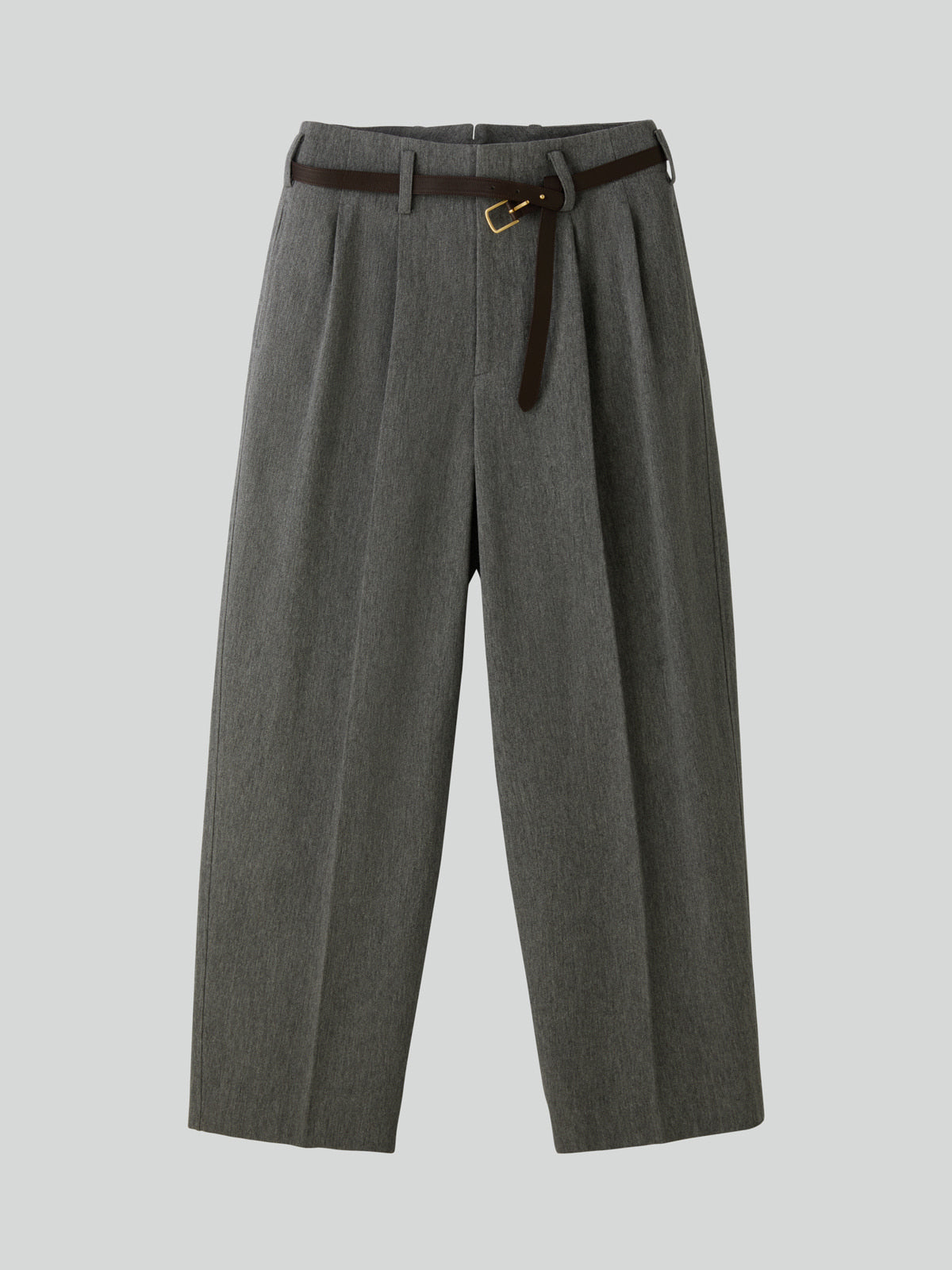 Recto - Quincy Wool Belted Pants (Melange Grey) product image 11 | TRAB K-Fashion Australia