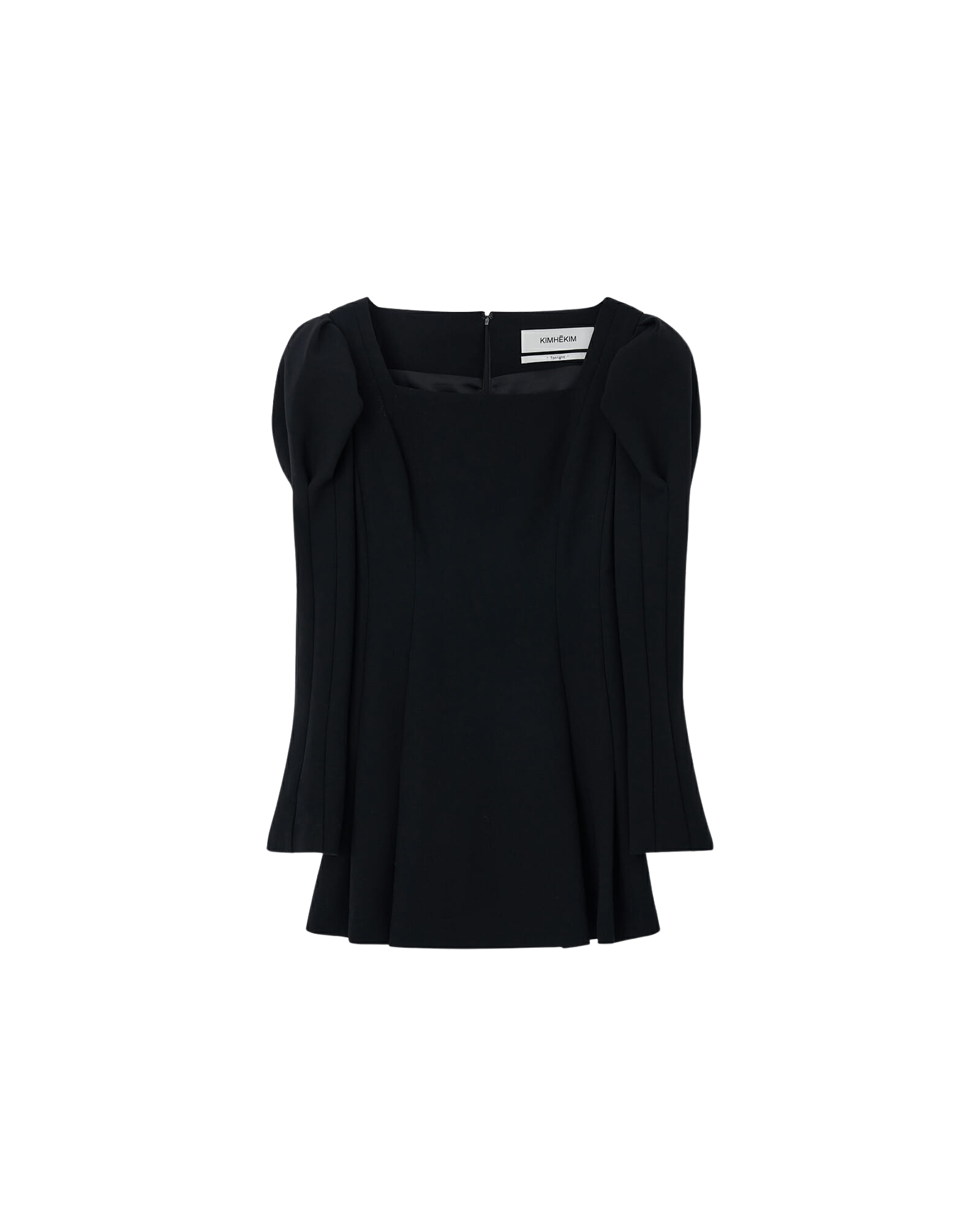Kimhe Kim - Square-Neck Wool Mini Dress (Black) product image 6 | TRAB K-Fashion Australia