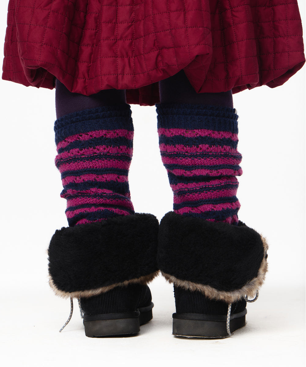 Coyseio - Striped Mori Knee Socks (Navy) product image 6 | TRAB K-Fashion Australia