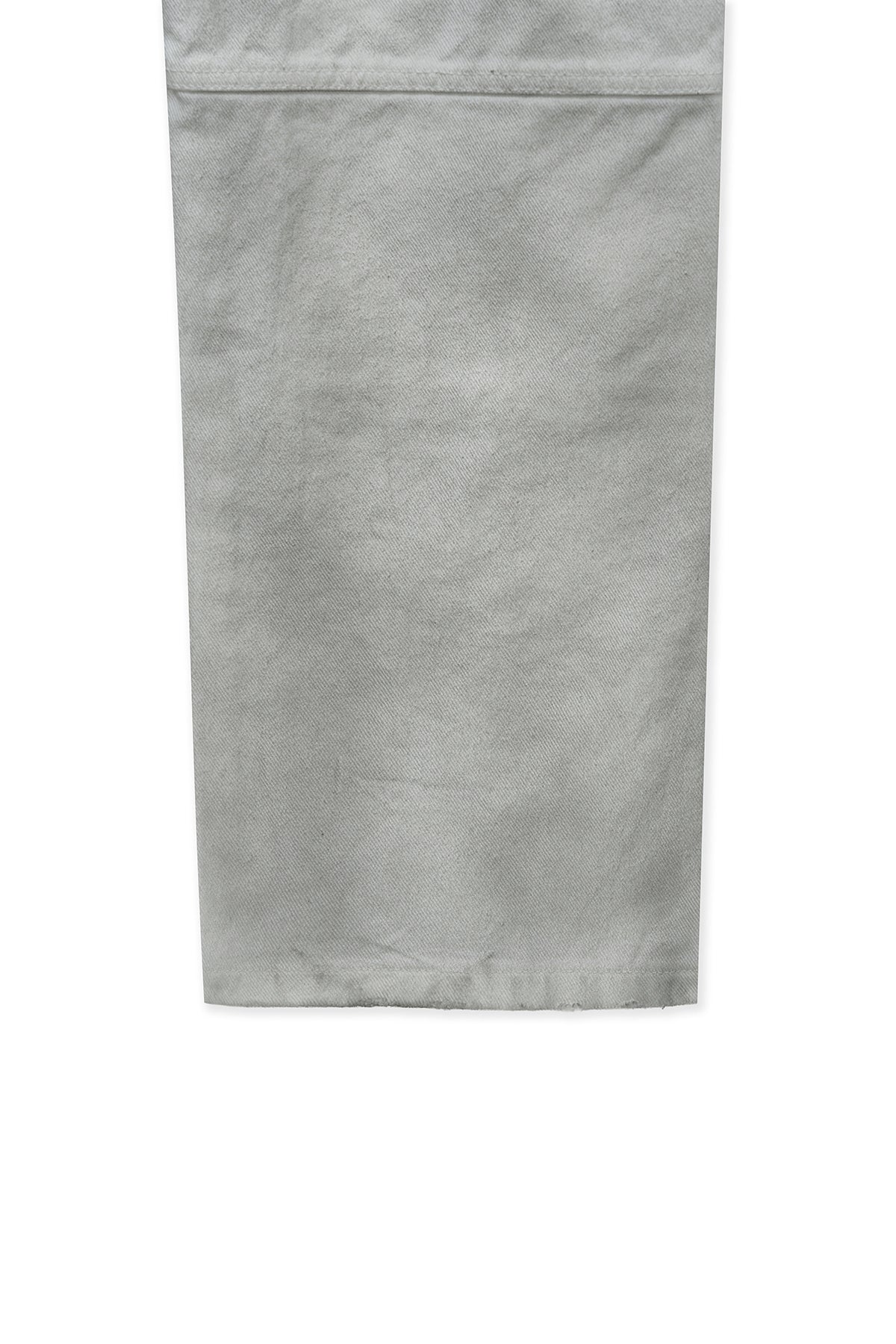 Matin Kim - Vintage Washed Double Knee Denim Pants (White) product image 4 | TRAB K-Fashion Australia