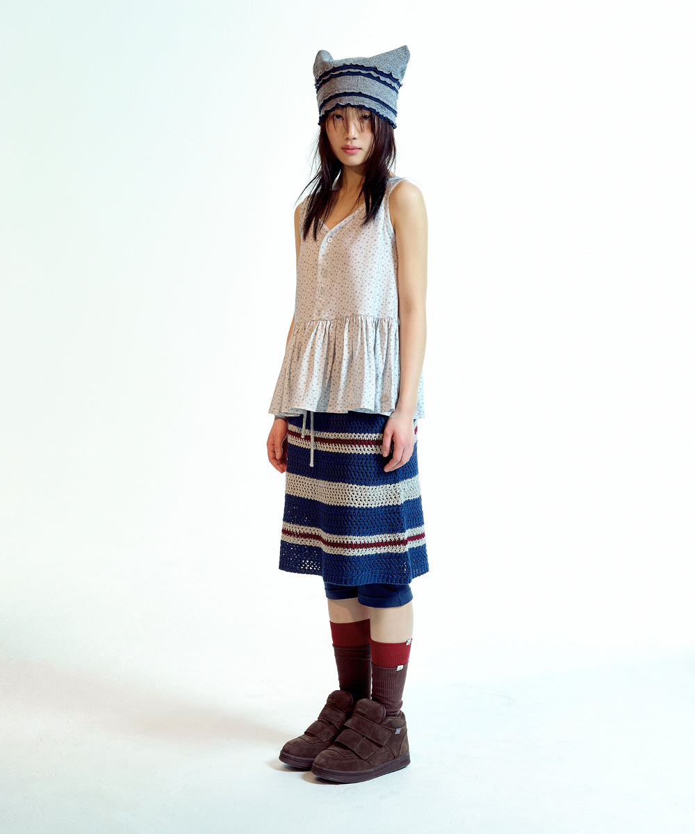 Coyseio - Dudu Ruffle Sleeveless (Ice Grey) product image 10 | TRAB K-Fashion Australia