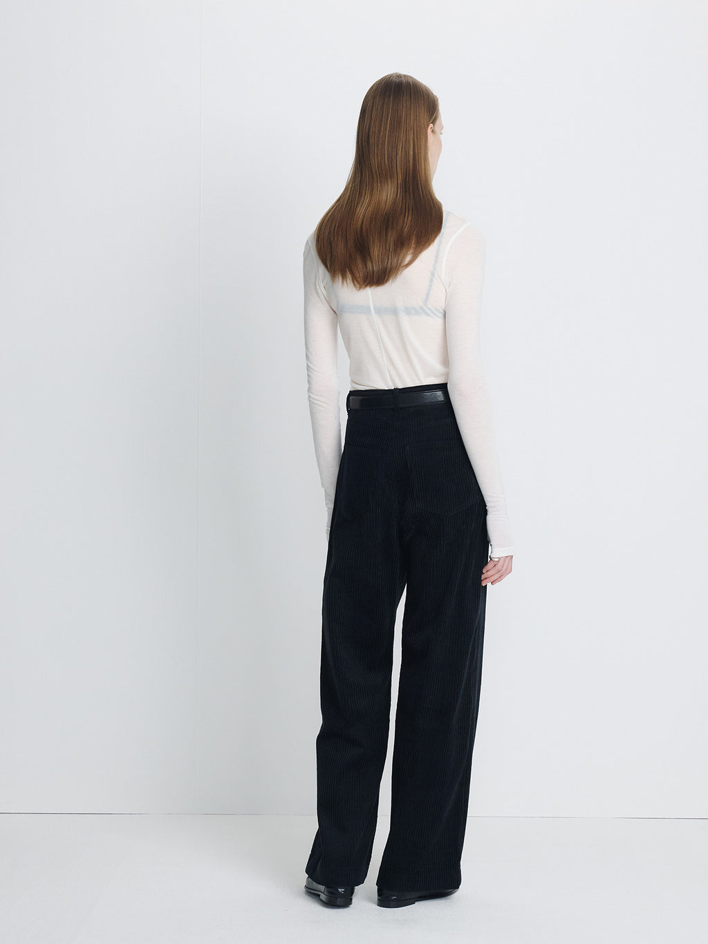 Tonywack - Wide-Leg Corduroy Pants (Midnight) product image 3 | TRAB K-Fashion Australia
