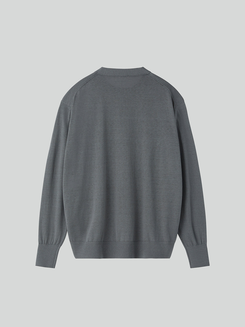 Recto - Silk-Linen Blend Layered Knit Top (Cool Grey) product image 6 | TRAB K-Fashion Australia