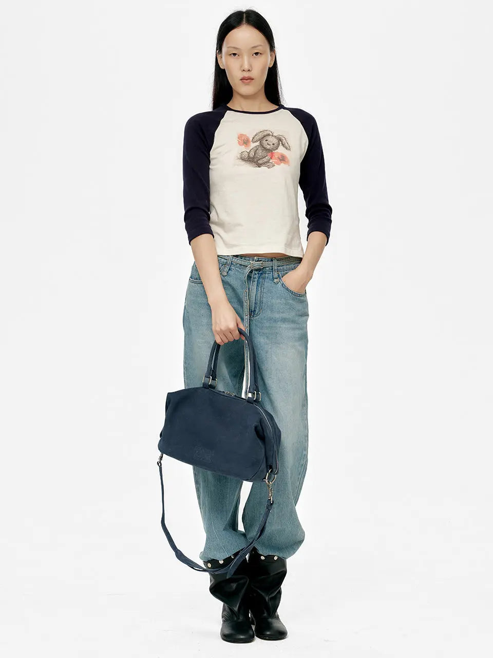 Marge Sherwood - Dumpling Tote (Indigo Nubuck) product image 3 | TRAB K-Fashion Australia