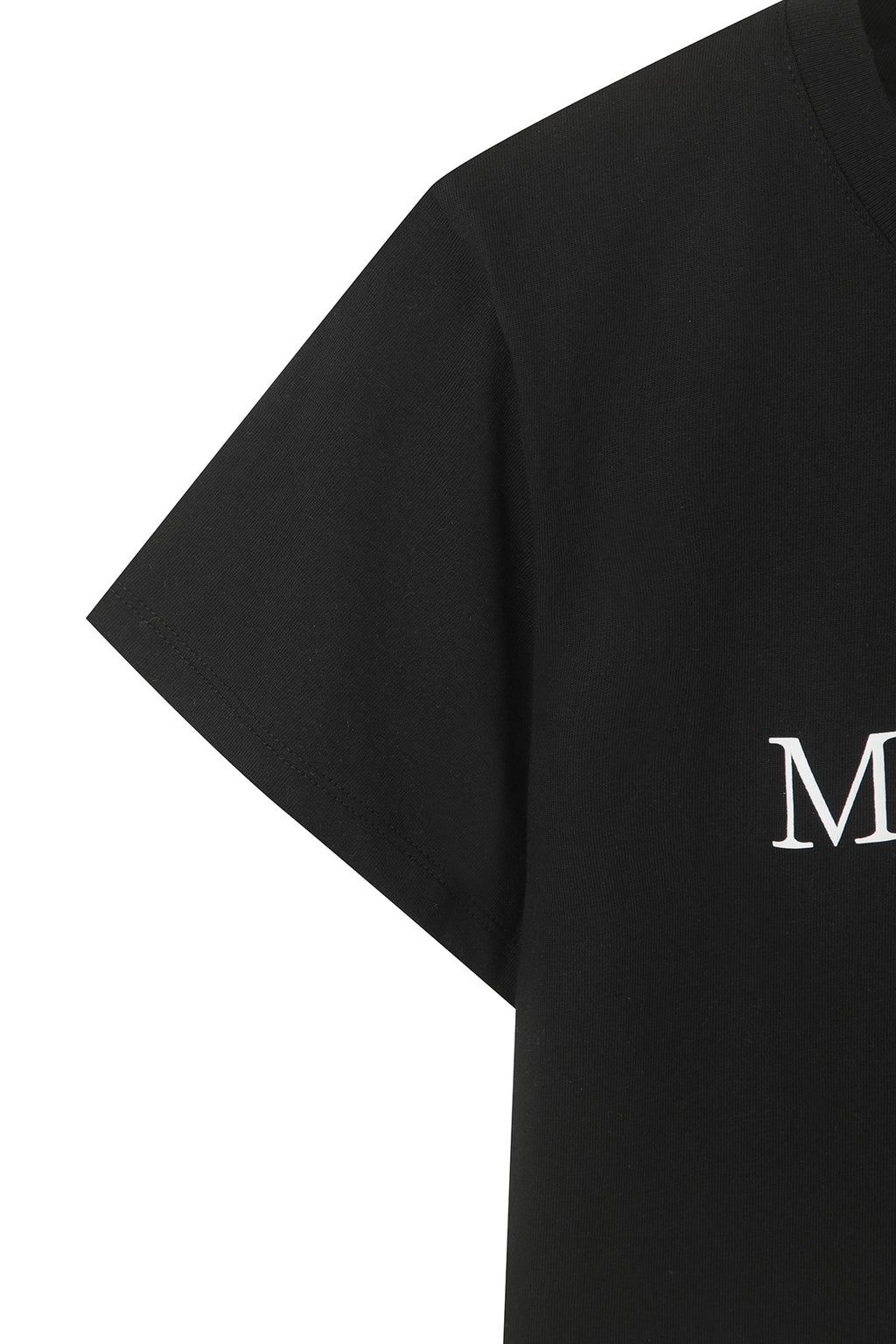 Matin Kim - [Pre-Order – Ships June 19] Matin Kim Logo Crop Top (Black) product image 4 | TRAB K-Fashion Australia
