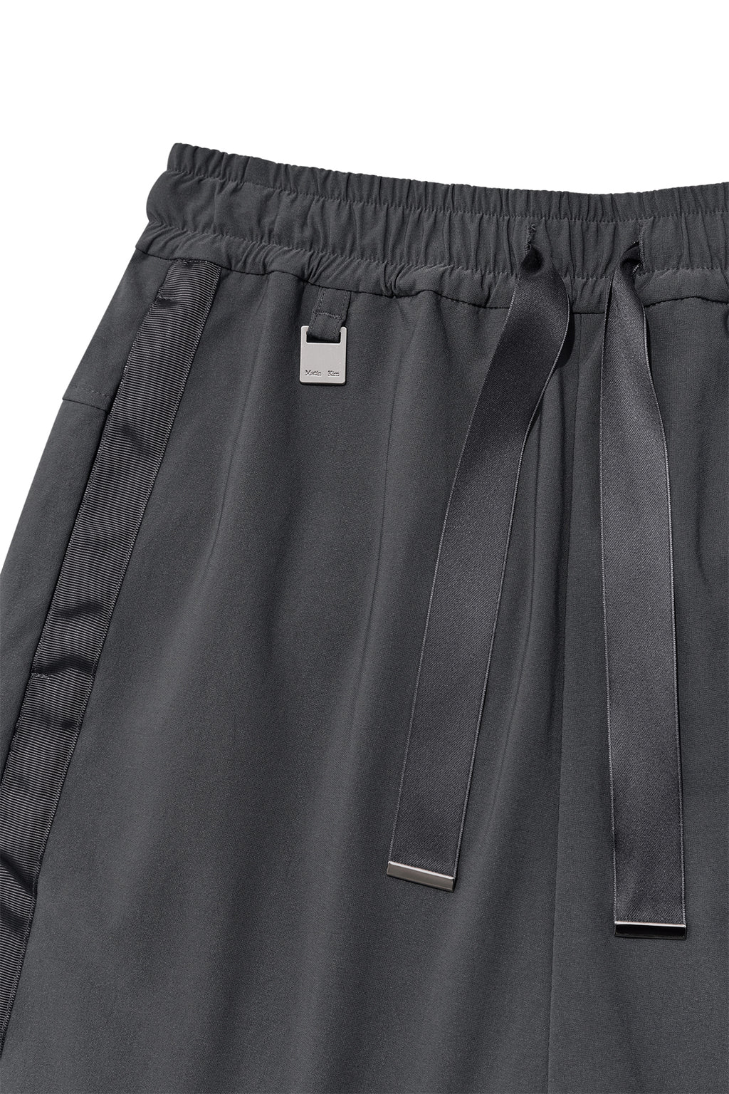 Matin Kim - Side Taping Bermuda Pants (Charcoal) product image 3 | TRAB K-Fashion Australia