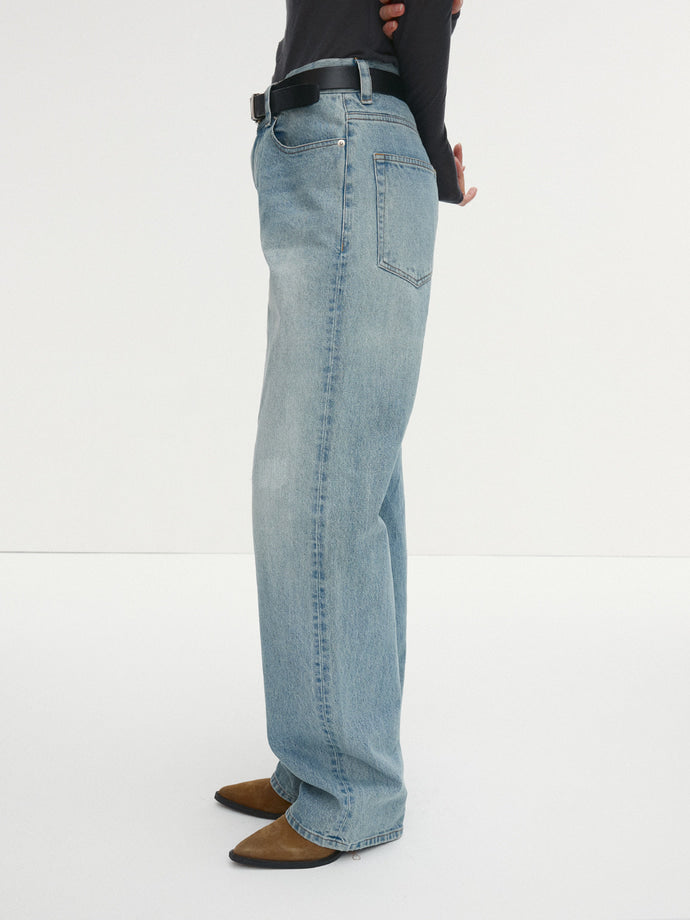 Tonywack - Straight-Leg Denim Jeans (Washed Light Blue) product image 5 | TRAB K-Fashion Australia
