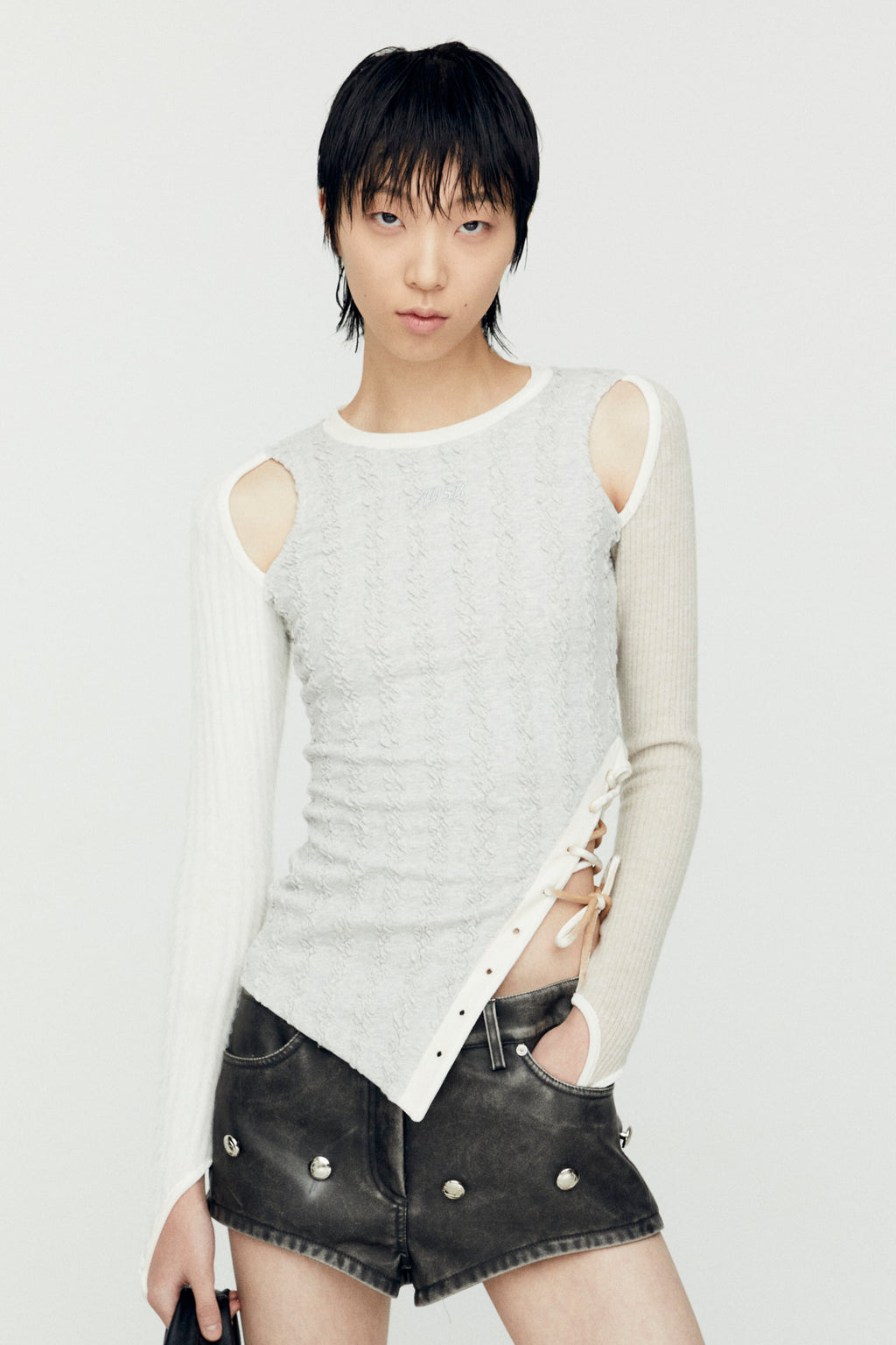 Andersson Bell - Braids Cut-Out Top (Oatmeal) product image 5 | TRAB K-Fashion Australia