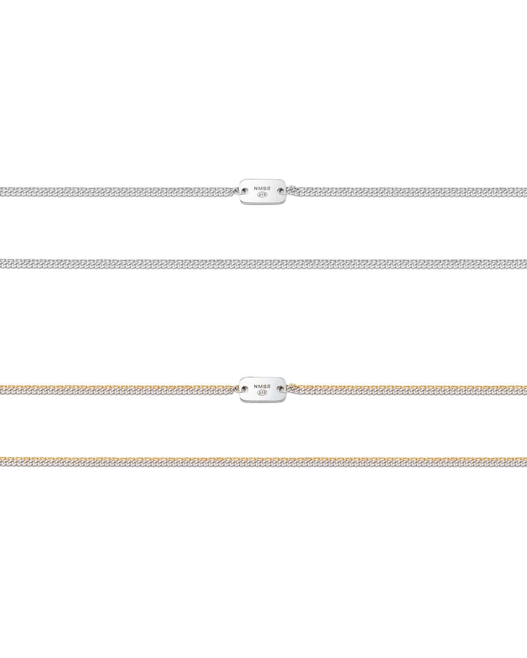 Numbering - Double Layer Chain Necklace with Plate #7850 product image 8 | TRAB K-Fashion Australia