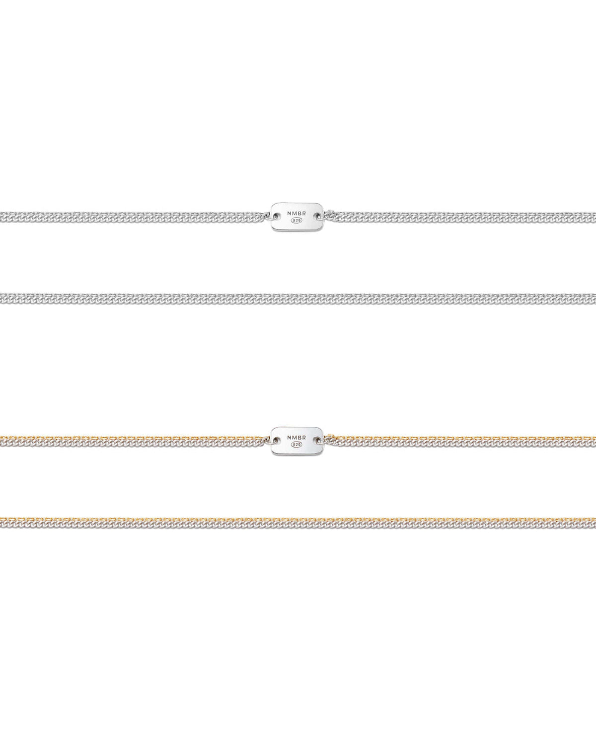 Numbering - Double Layer Chain Necklace with Plate #7850 product image 8 | TRAB K-Fashion Australia