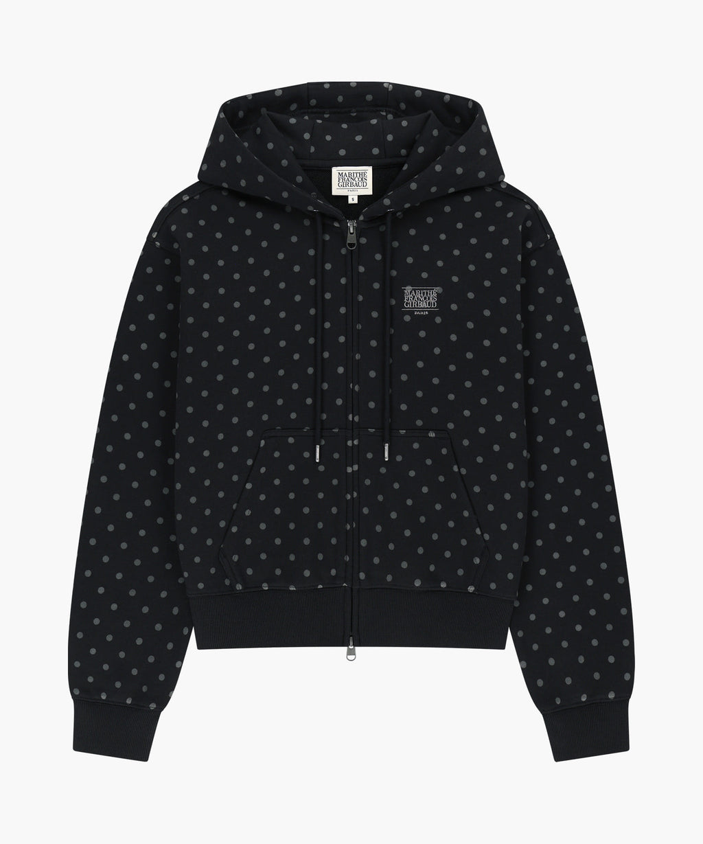Marithe & Francois Girbaud - Small Classic Logo Hoodie Zipup (Dot) product image 6 | TRAB K-Fashion Australia
