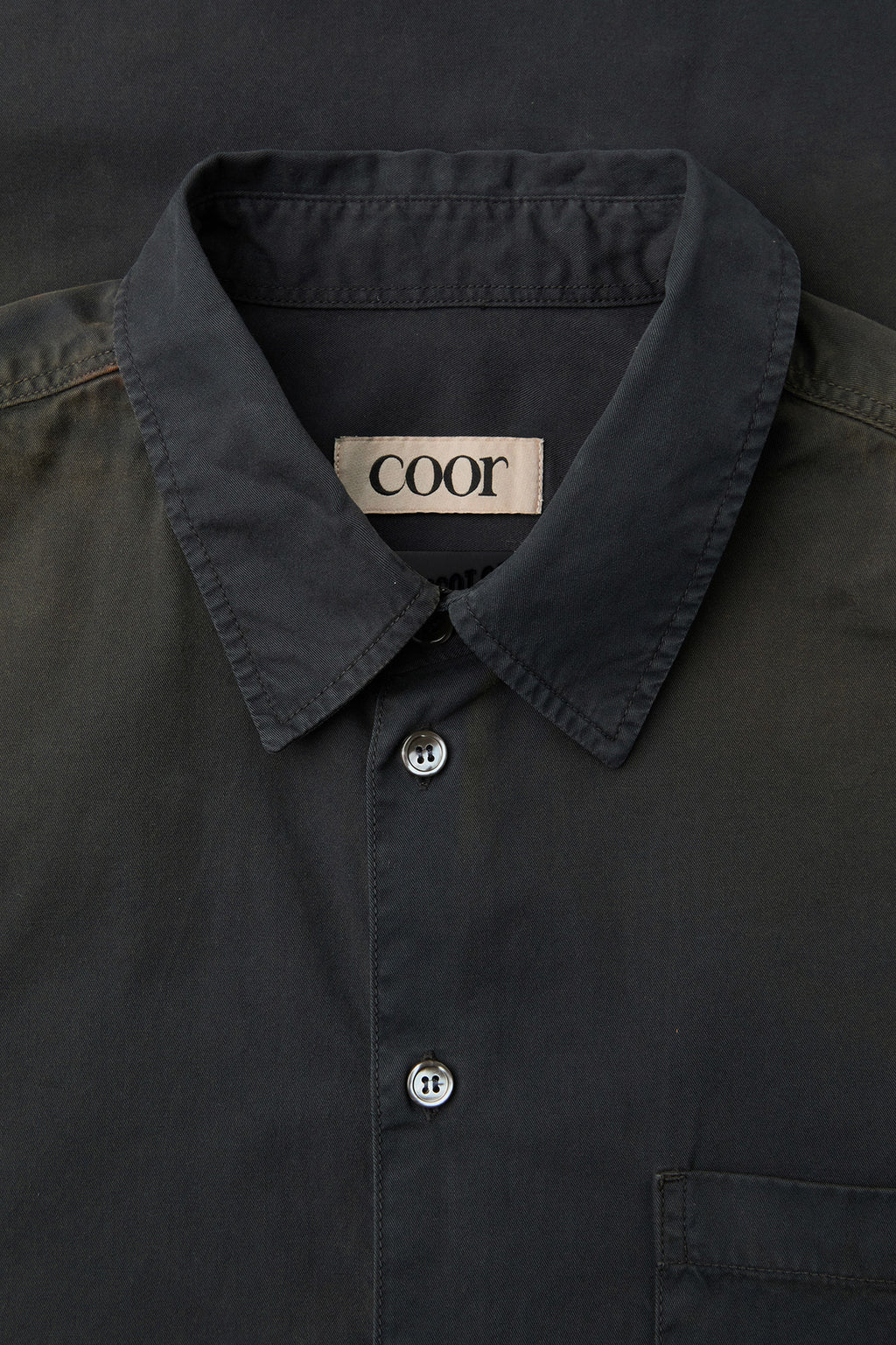 Coor - Washed Dyed Sun Faded Shirt (Washed Charcoal) product image 5 | TRAB K-Fashion Australia