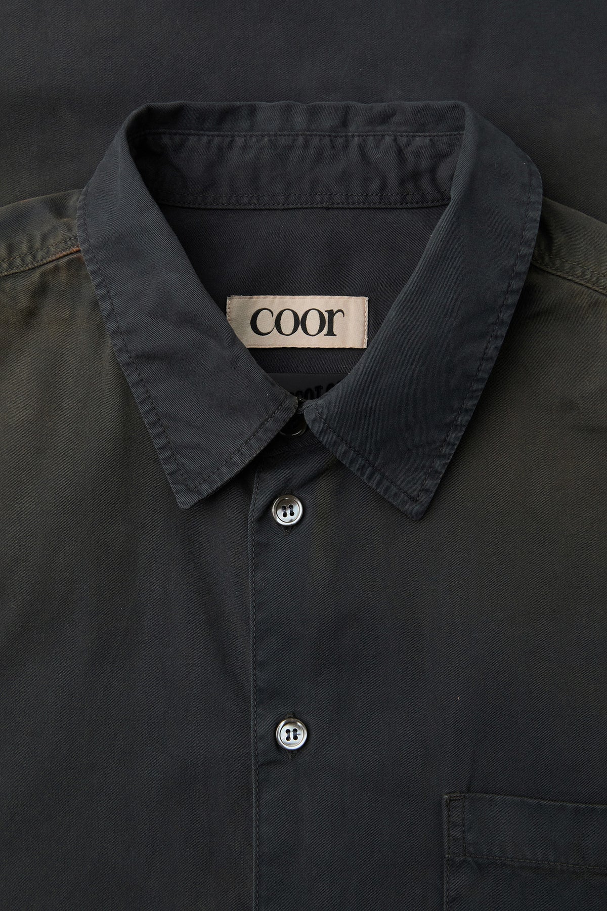 Coor - Washed Dyed Sun Faded Shirt (Washed Charcoal) product image 5 | TRAB K-Fashion Australia