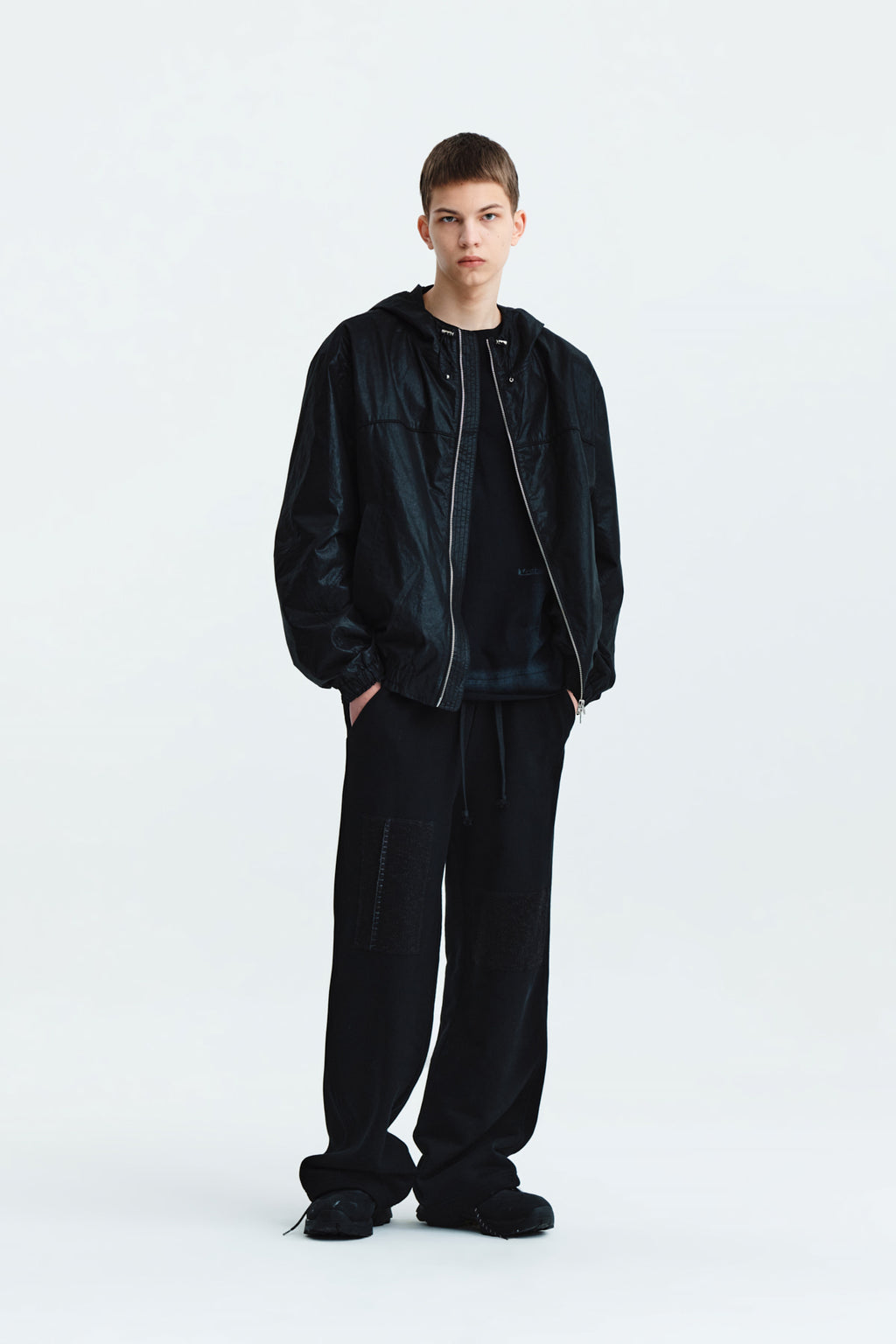 Matin Kim - Patch Point Sweatpants (Black) product image 8 | TRAB K-Fashion Australia