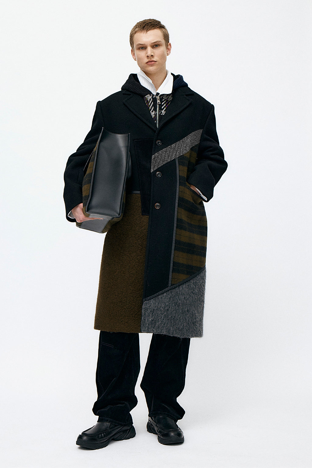 Andersson Bell - Patchwork Wool Coat (Multi) product image 4 | TRAB K-Fashion Australia