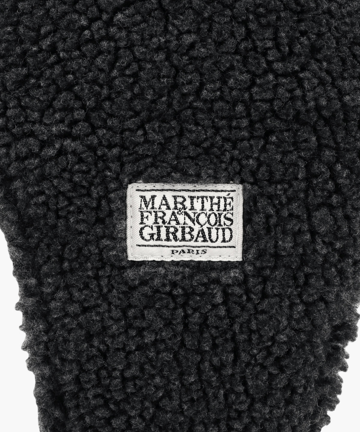 Marithe & Francois Girbaud - Micro Classic Logo Fleece Earflap Cap (Charcoal) product image 3 | TRAB K-Fashion Australia