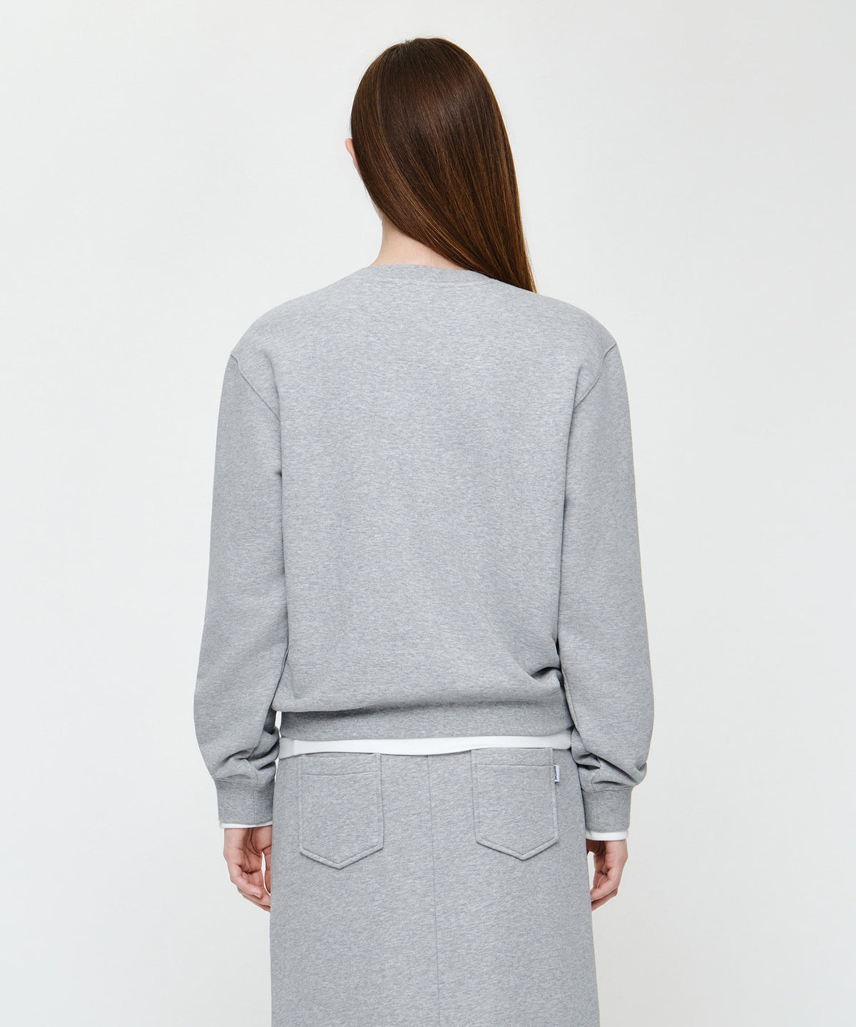 Marithe & Francois Girbaud - Classic Logo Sweatshirt (Heather Gray) product image 3 | TRAB K-Fashion Australia