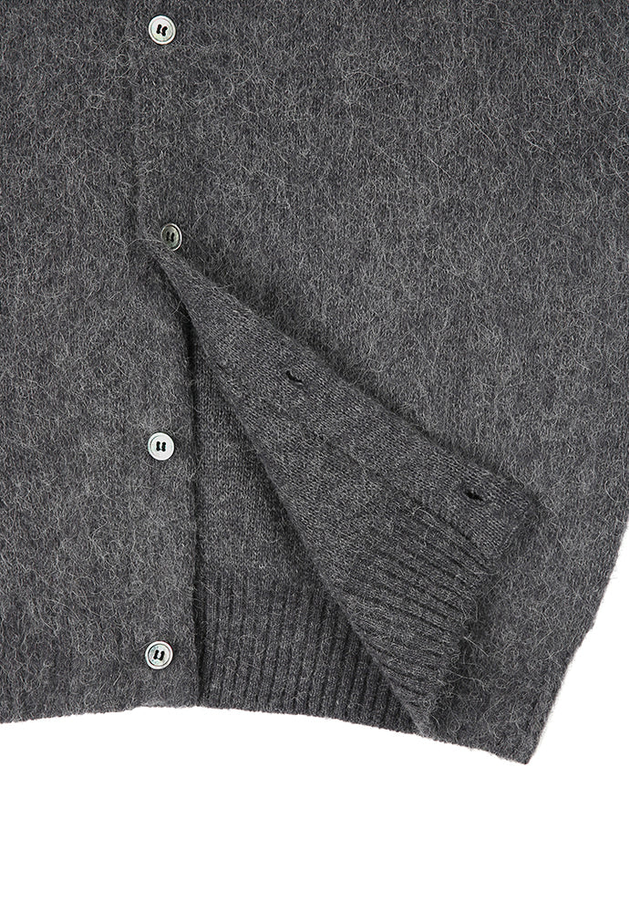 Art if acts - Alpaca Round Neck Cardigan (Charcoal) product image 11 | TRAB K-Fashion Australia