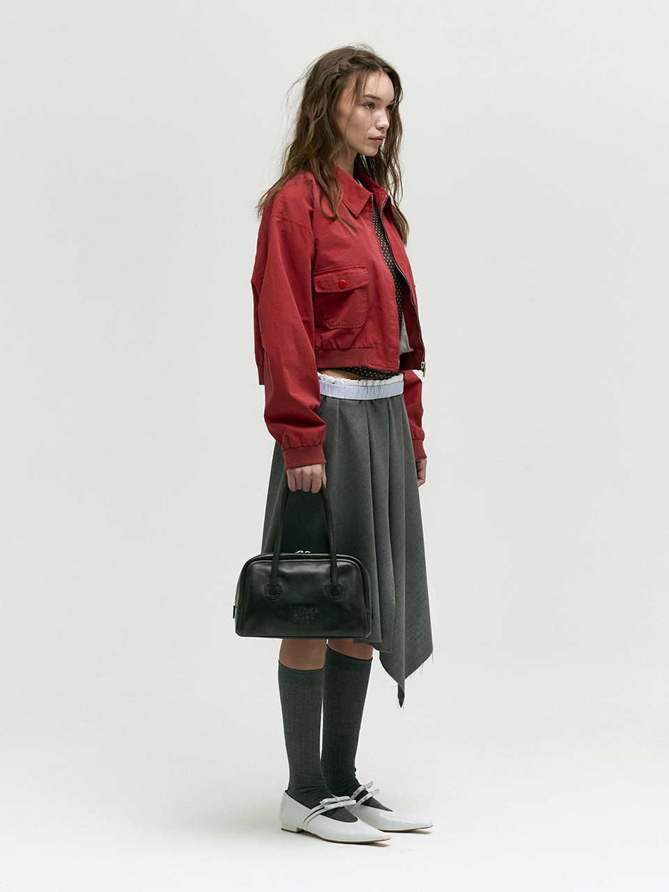 Marge Sherwood - Soft Tote (Washed Black Two-Tone Brushed) product image 4 | TRAB K-Fashion Australia