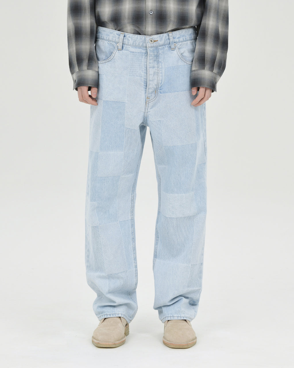 Brownyard - Regular Denim (Patch Work Light Blue) product image 1 | TRAB K-Fashion Australia