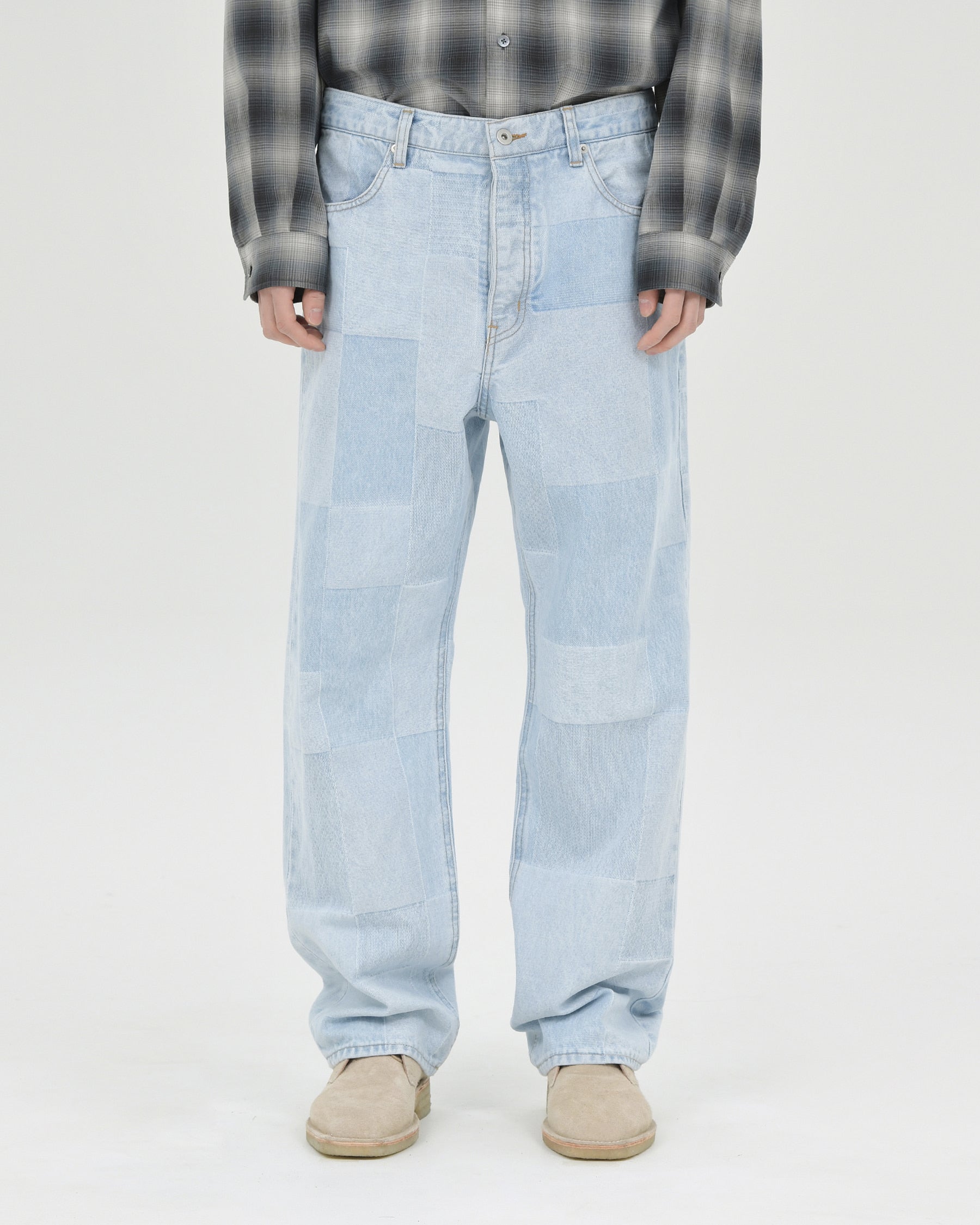 Brownyard - Regular Denim (Patch Work Light Blue) product image 1 | TRAB K-Fashion Australia