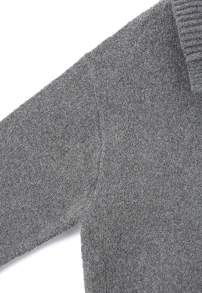 Art if acts - Alpaca Blended Button Down Turtle Neck Knit (Stone) product image 10 | TRAB K-Fashion Australia