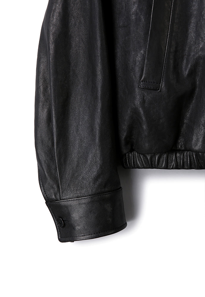 Art if acts - Vegetable Leather Swing Jacket (Black) product image 14 | TRAB K-Fashion Australia