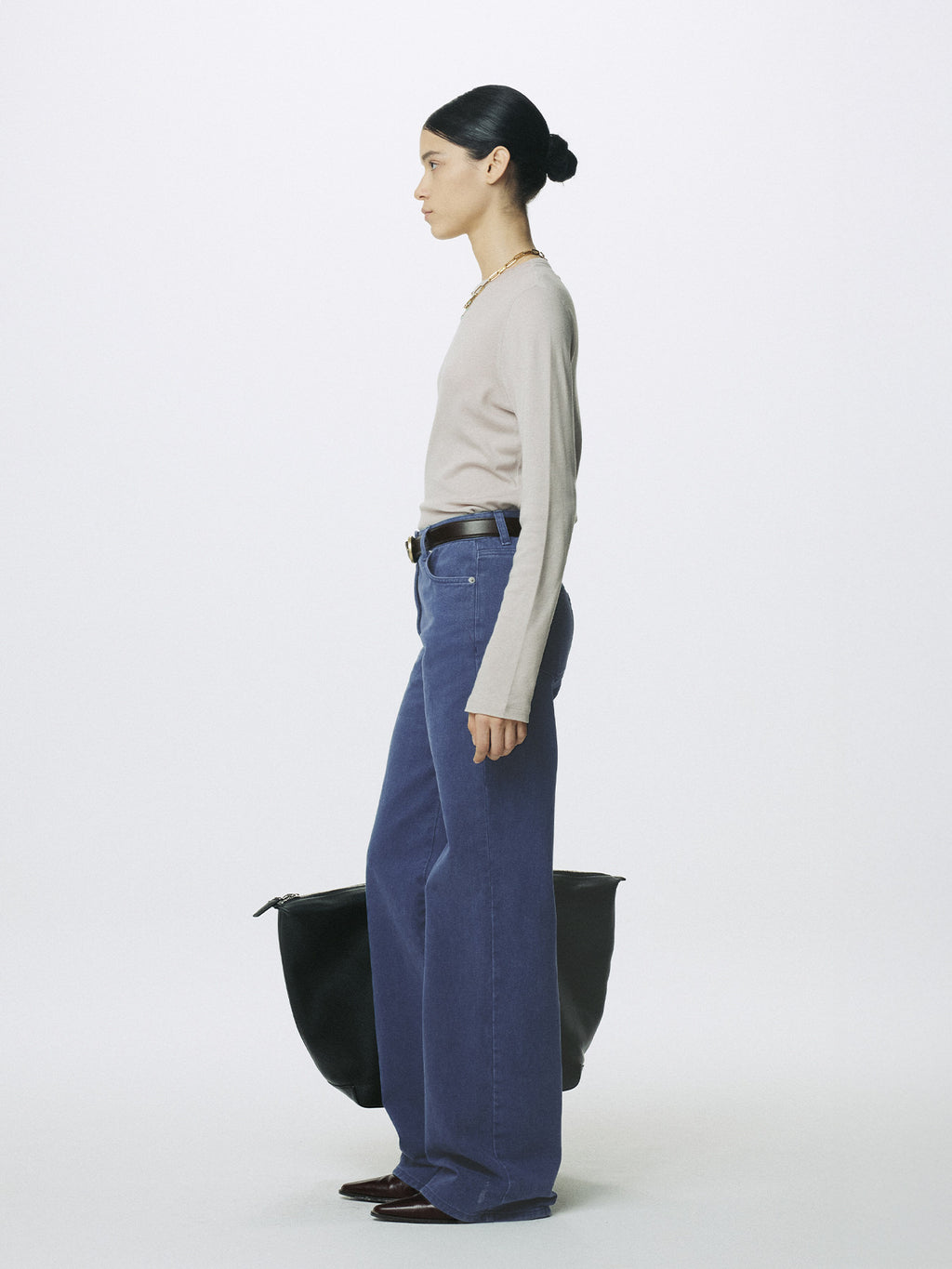 Tonywack - Washed Cotton Straight Pants (Washed Blue) product image 2 | TRAB K-Fashion Australia