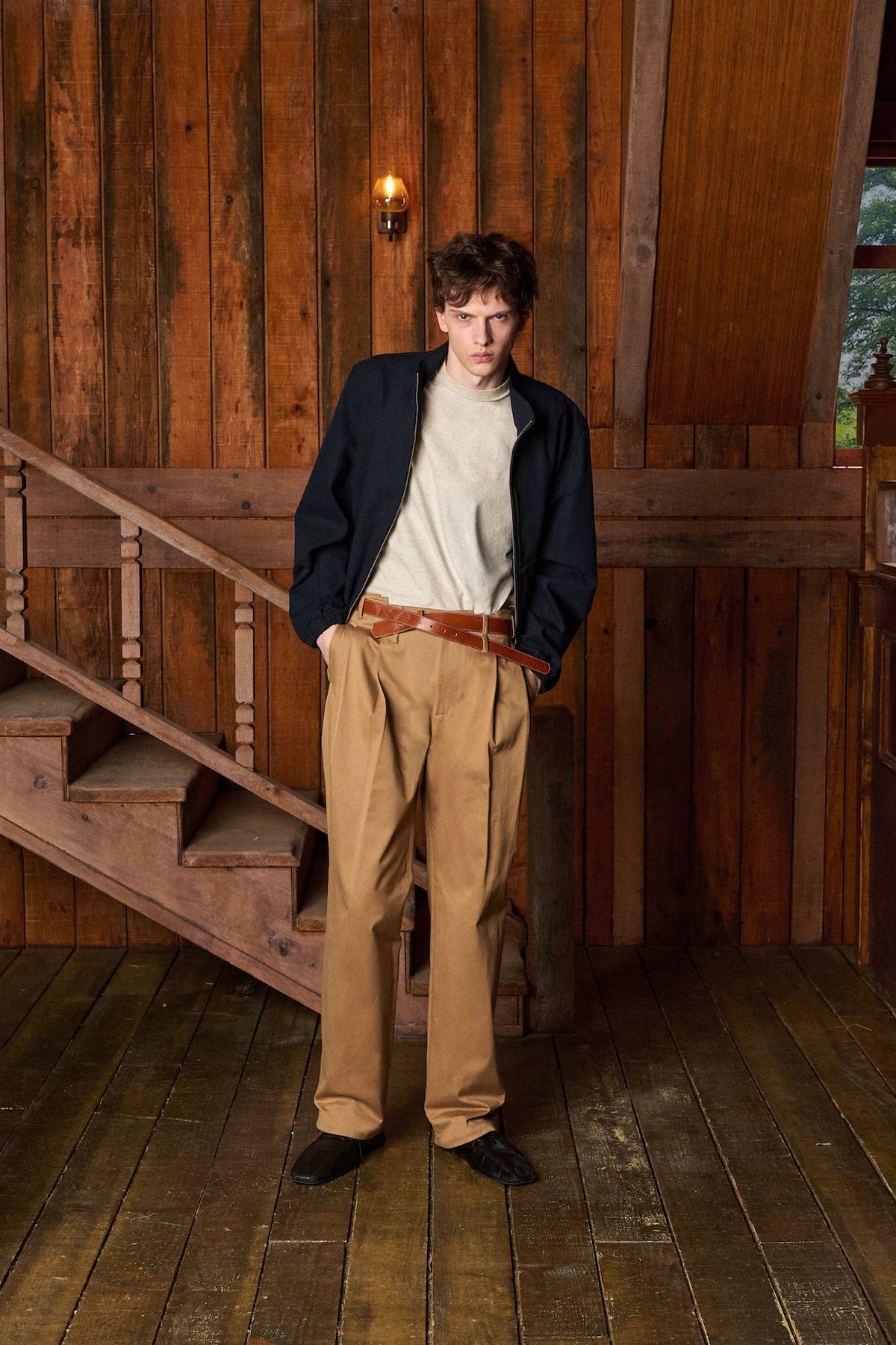 STU - Shift High-neck Jacket (Navy) product image 1 | TRAB K-Fashion Australia