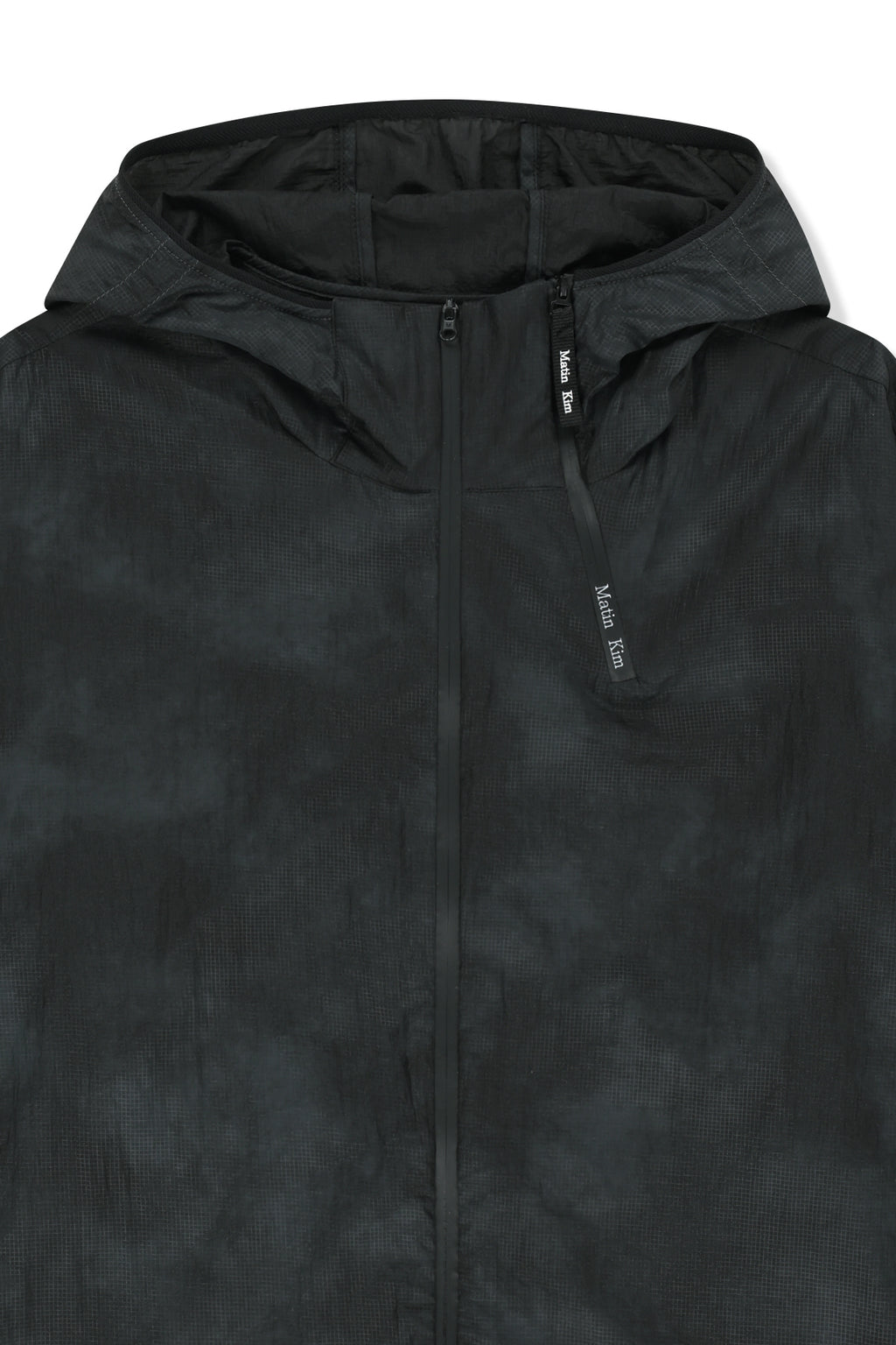 Matin Kim - Matin Pace Reflective Logo Windbreaker (Black) product image 3 | TRAB K-Fashion Australia