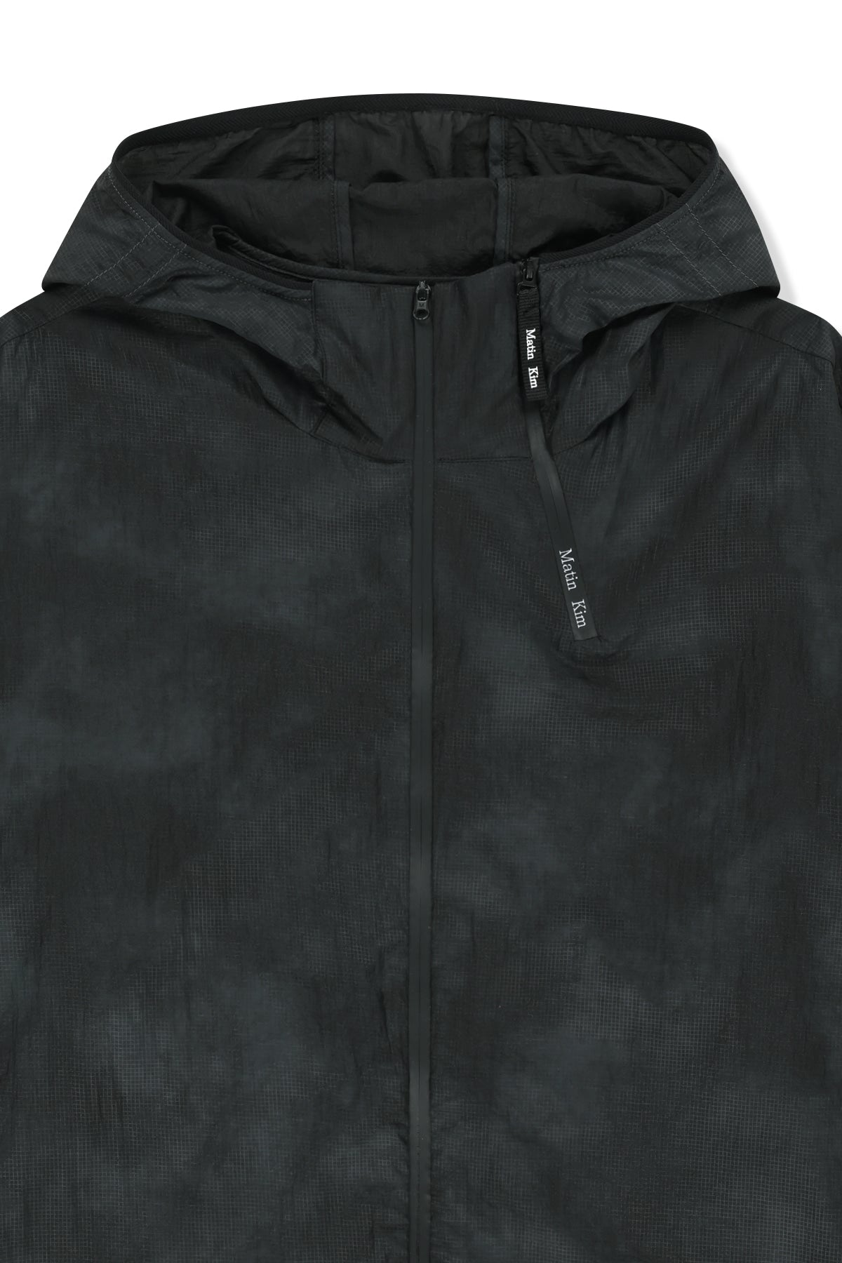Matin Kim - Matin Pace Reflective Logo Windbreaker (Black) product image 3 | TRAB K-Fashion Australia