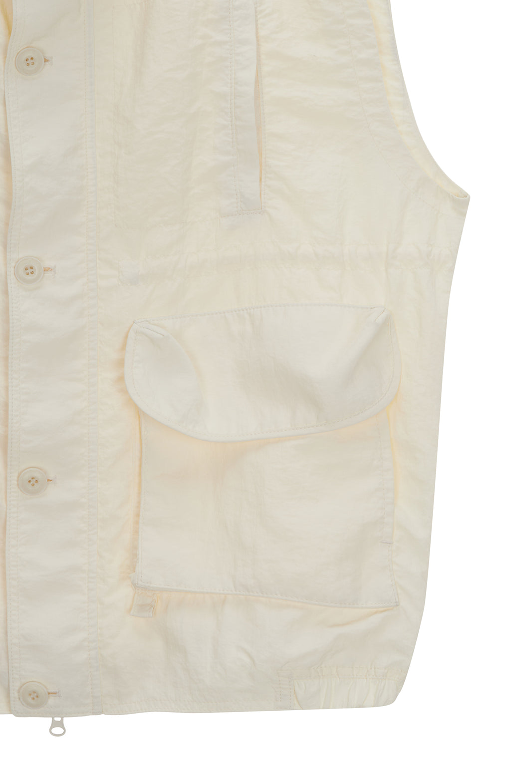 Matin Kim - Nylon Fishing Vest (Light Yellow) product image 4 | TRAB K-Fashion Australia