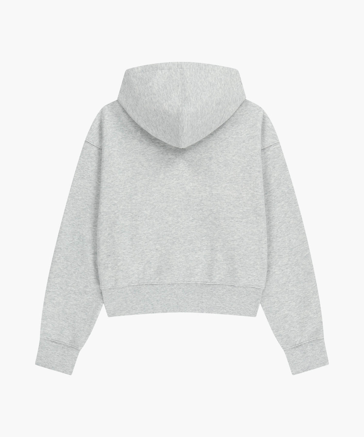 Marithe & Francois Girbaud - Drawing Classic Logo Crop Hoodie (Light Heather Gray) product image 2 | TRAB K-Fashion Australia