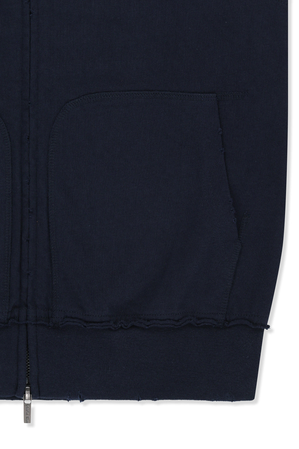 Matin Kim - Back Logo Jersey Hood Vest (Navy) product image 4 | TRAB K-Fashion Australia