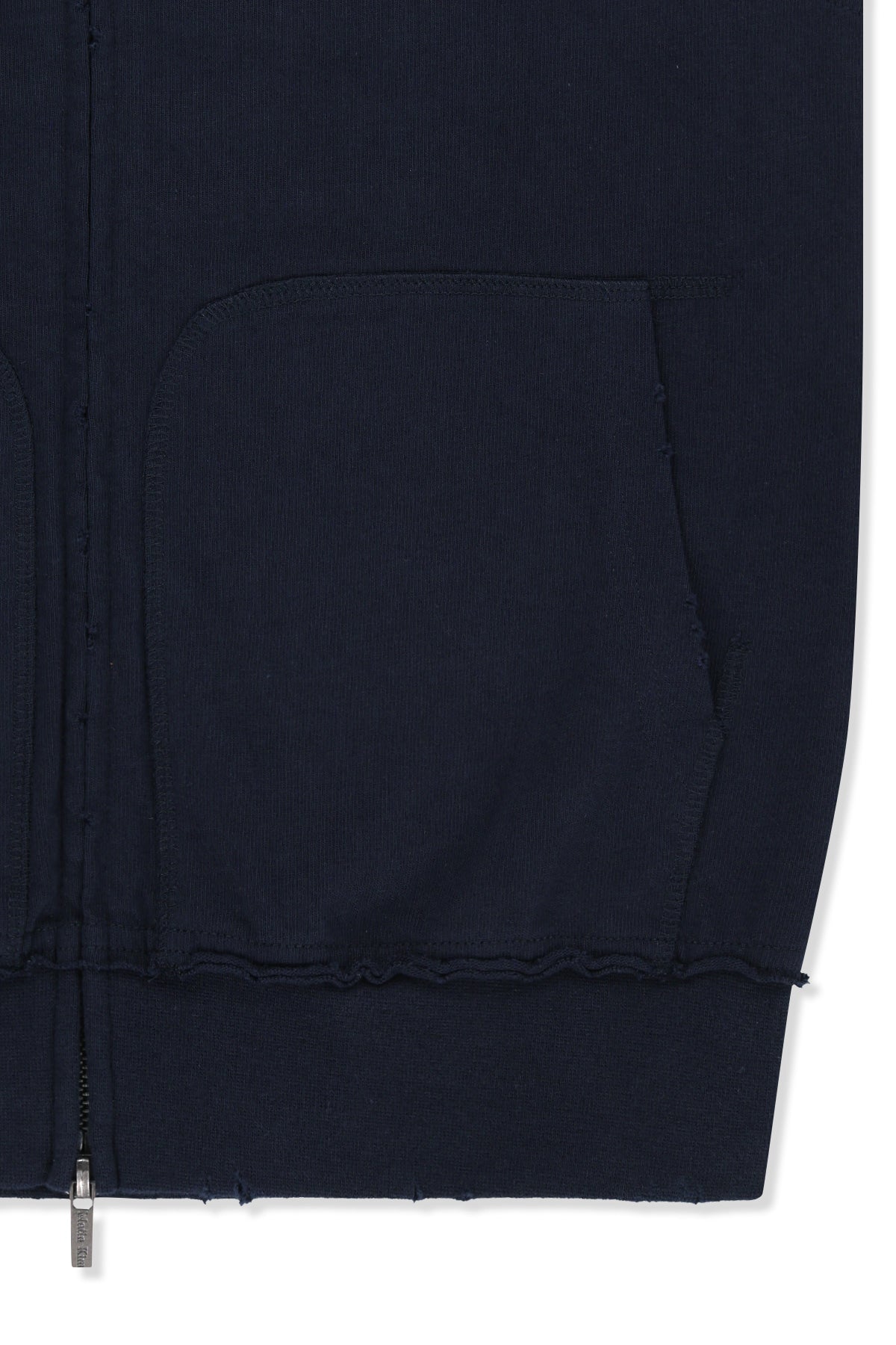 Matin Kim - Back Logo Jersey Hood Vest (Navy) product image 4 | TRAB K-Fashion Australia